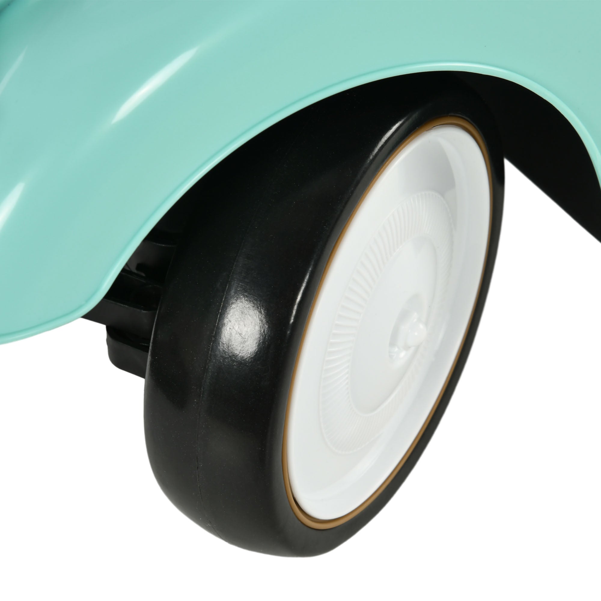 AIYAPLAY Kinder Rutschauto, Vintage-Design, versteckter Stauraum, Kippschutz, Hupe, 12-36 Monate, Grün