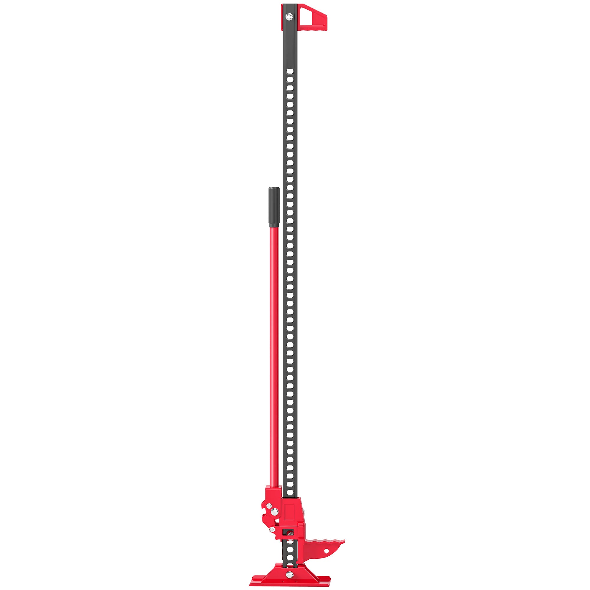 HOMCOM Farm Jack Wagenheber 135 cm 3000 kg Tragkraft Offroad Stockwinde aus Stahl Rot+Schwarz