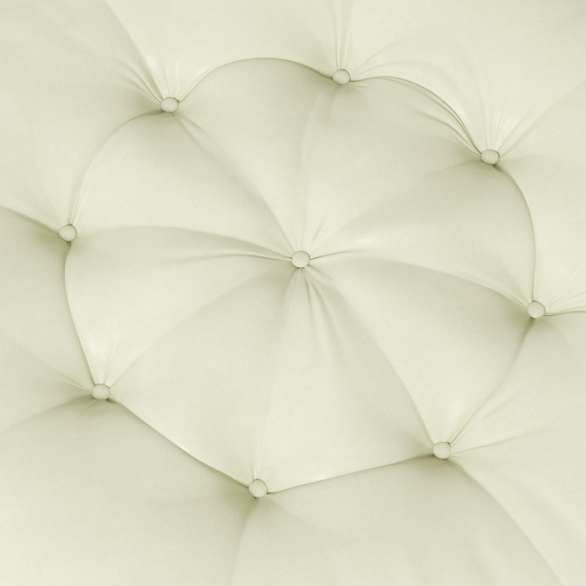Outsunny Sitzpolster Sitzkissen Sitzauflage, mit Knopfheftung, 80 cm x 80 cm x 10 cm, Cremeweiß
