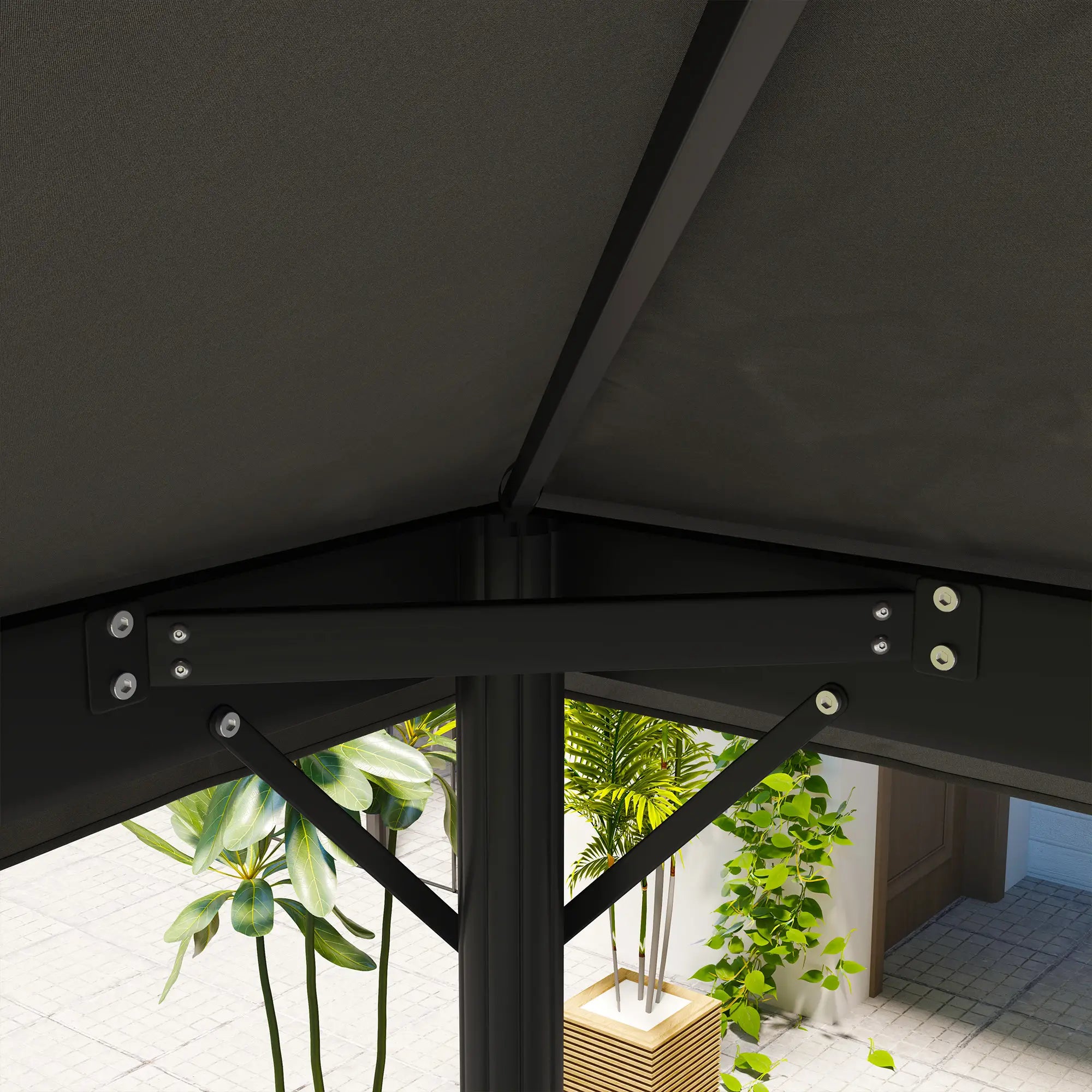 Outsunny Ersatzdach 3×4?m wasserdicht aus Oxford-Stoff