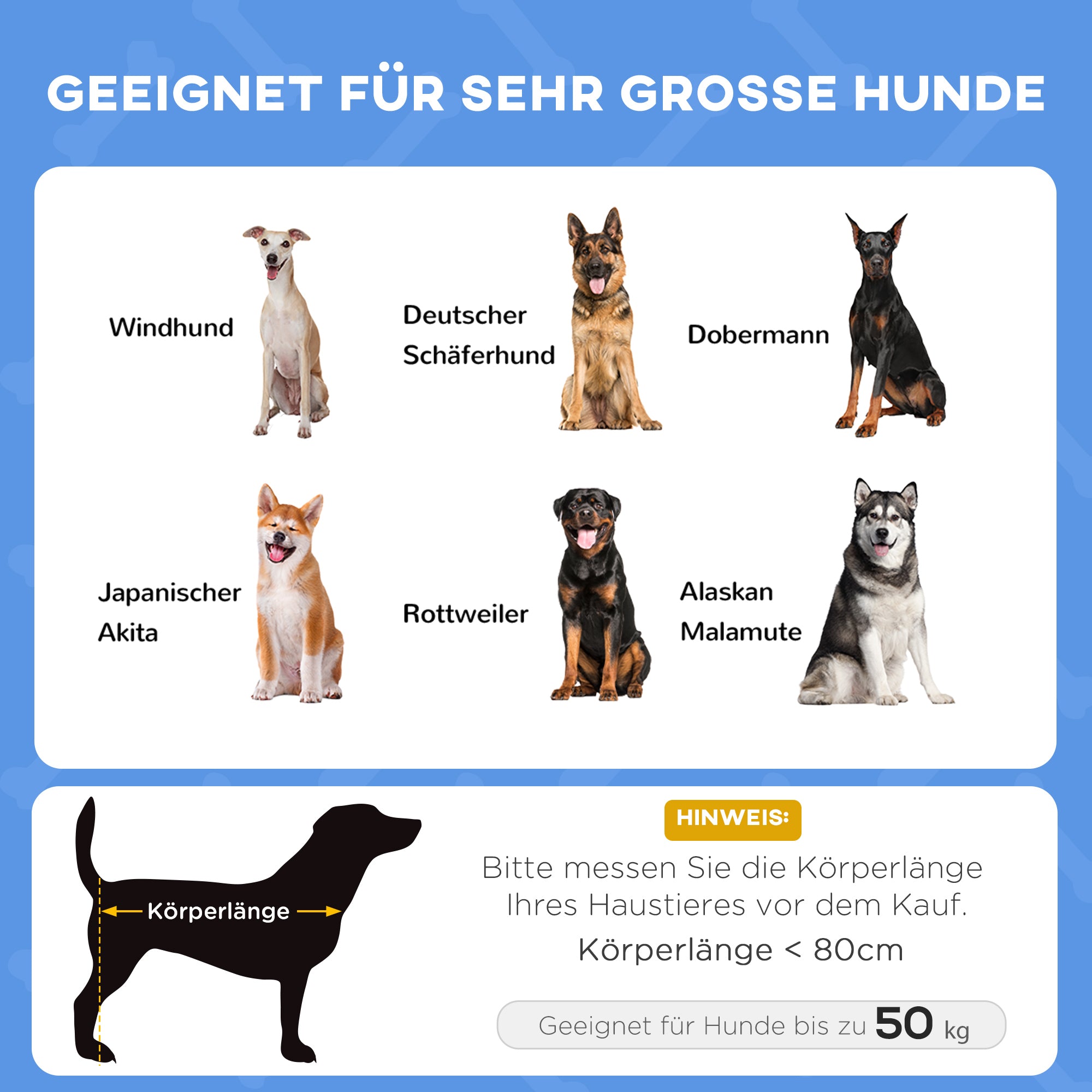 PawHut Outdoor-Hundeschlafplatz Wetterfestes Hundebett, mit Baldachin, klappbar, 122 x 92 x 108 cm, Blau + Schwarz