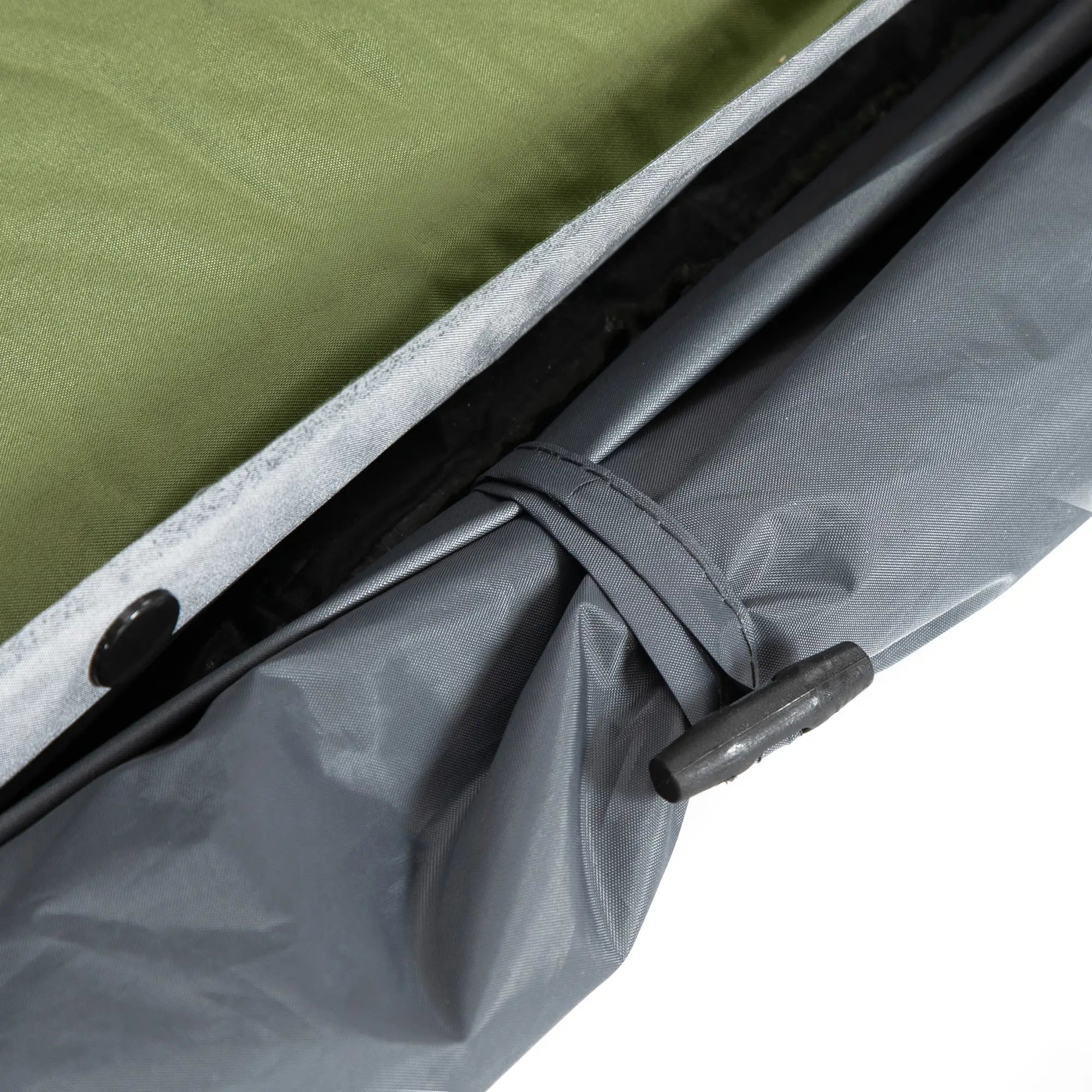 Outsunny Campingbett mit Zelt & Luftmatratze für 2 Personen, 200×146×159?cm, Grau