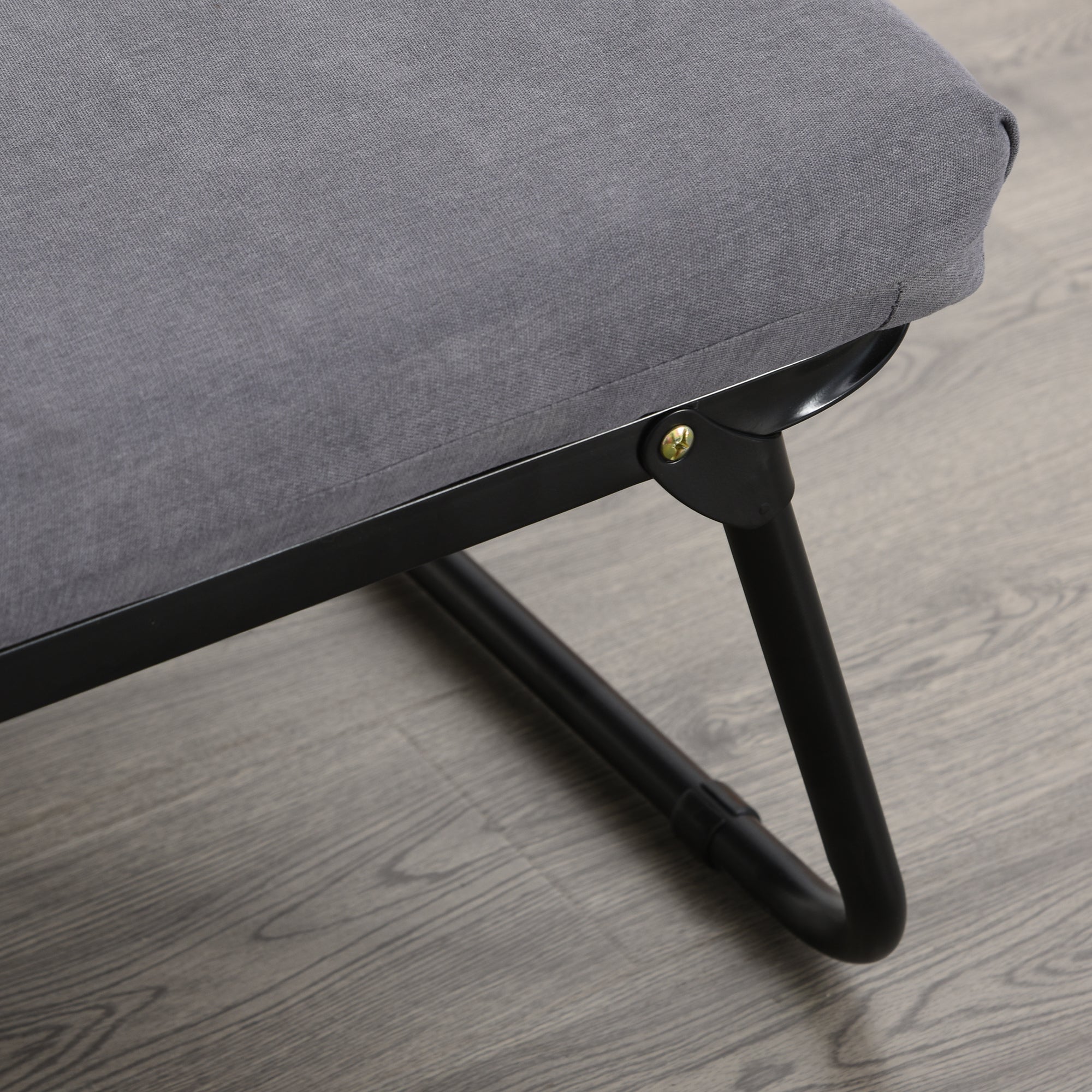 HOMCOM Klappbett 75x190 cm, Erwachsene Gästebett Klappbar mit 8 cm Dicker Schaumstoff, Reisebett mit Metallrahmen, 5-stufig höhenverstellbares Einzelbett mit Kissen, bis 150 kg belastbar