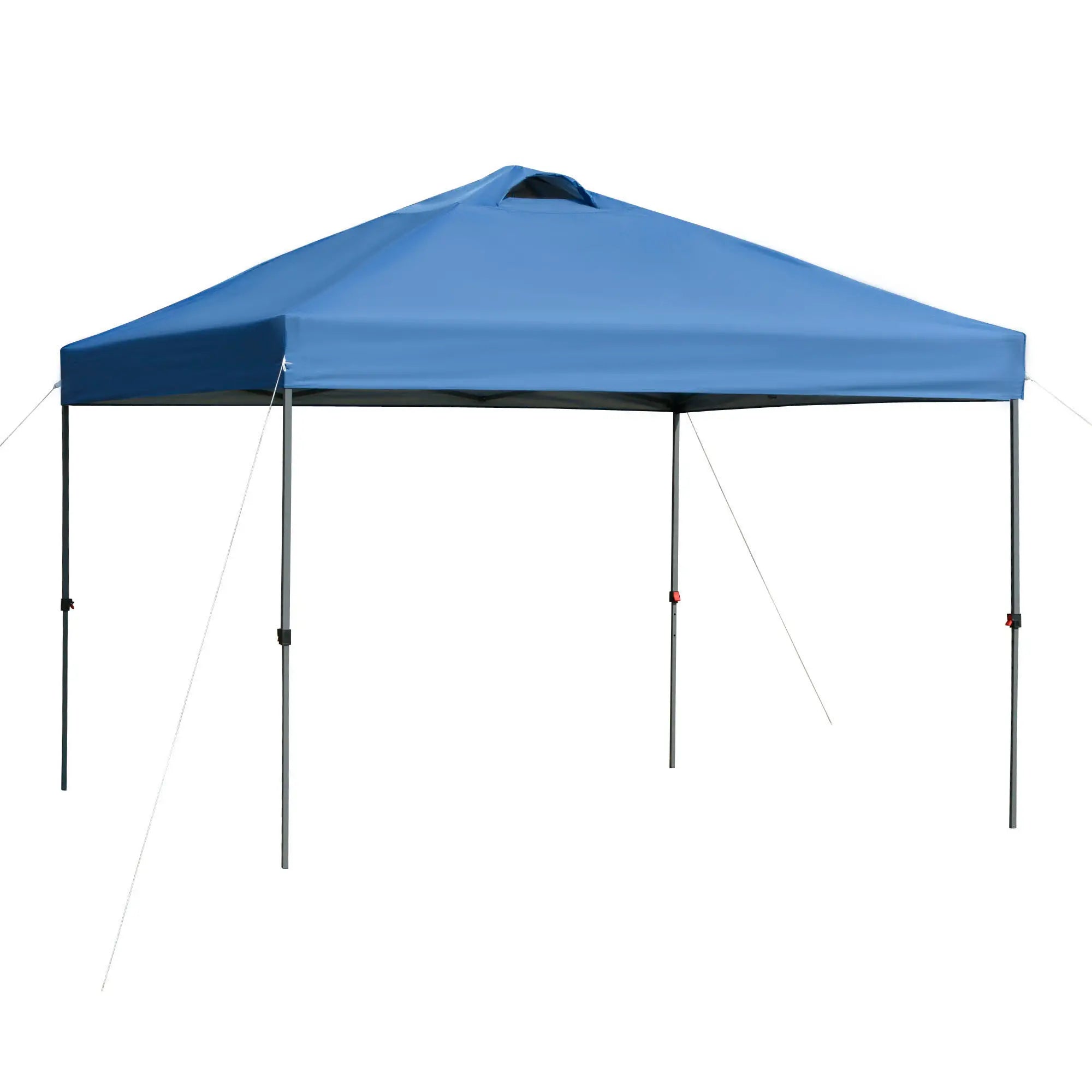 Faltpavillon 3x3 m wasserdicht, Blau mit Tasche