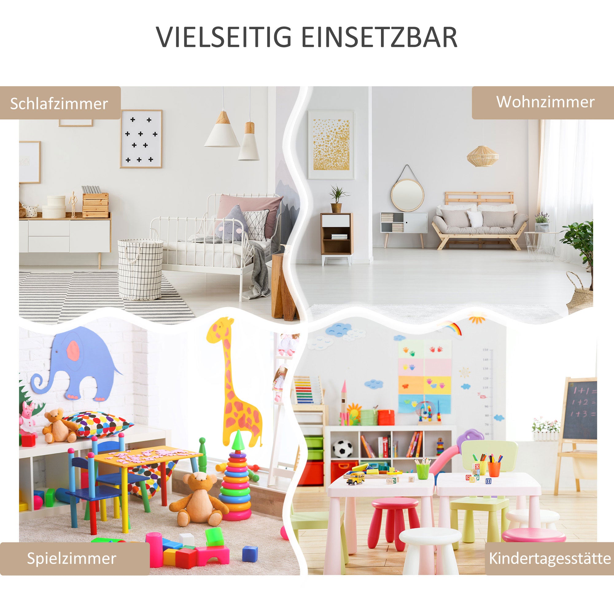 HOMCOM Kinderregal mit Schublade, Bücherregal mit Fächern, 60 x 29,9 x 90 cm, Weiß