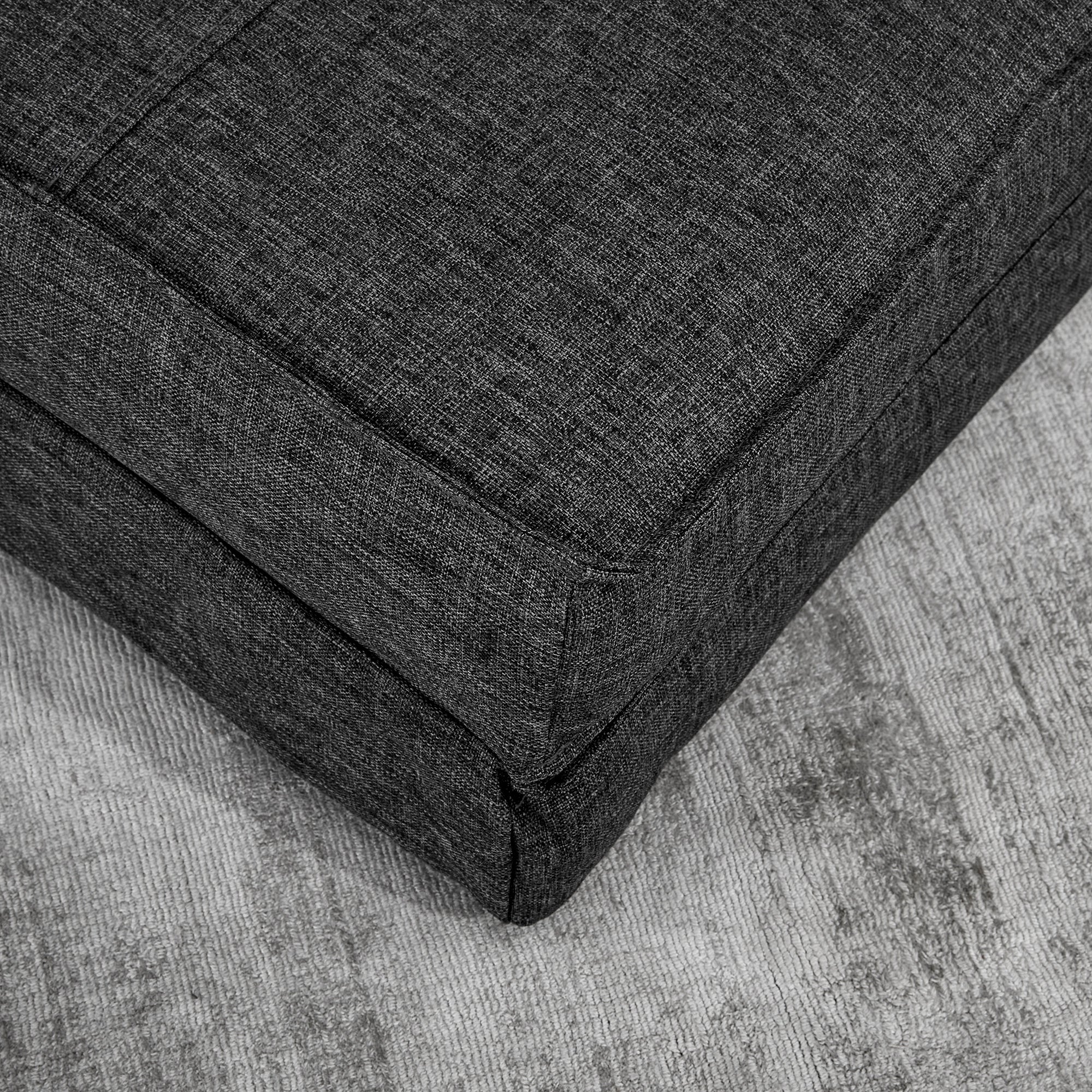 HOMCOM Bodensessel, verstellbarer Klappsessel, 61 x 73 x 58 cm, Dunkelgrau