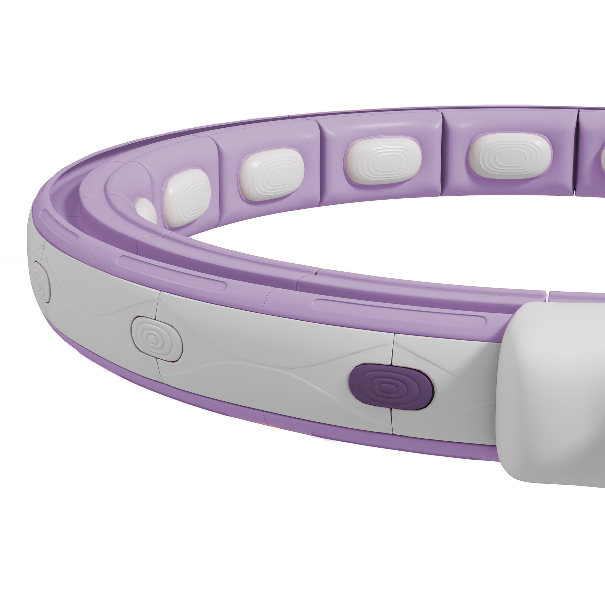 SPORTNOW Smart Hula Hoop Reifen Erwachsene mit Gewicht Kugel Zähler 16 Knoten (76-113cm) Violett