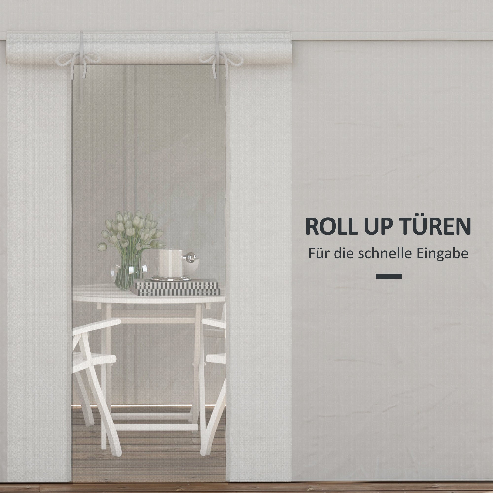Outsunny Pavillon-Ersatzdach Ersatzvordach, wetterbeständig, 360  x 300 x 270 cm, Weiß