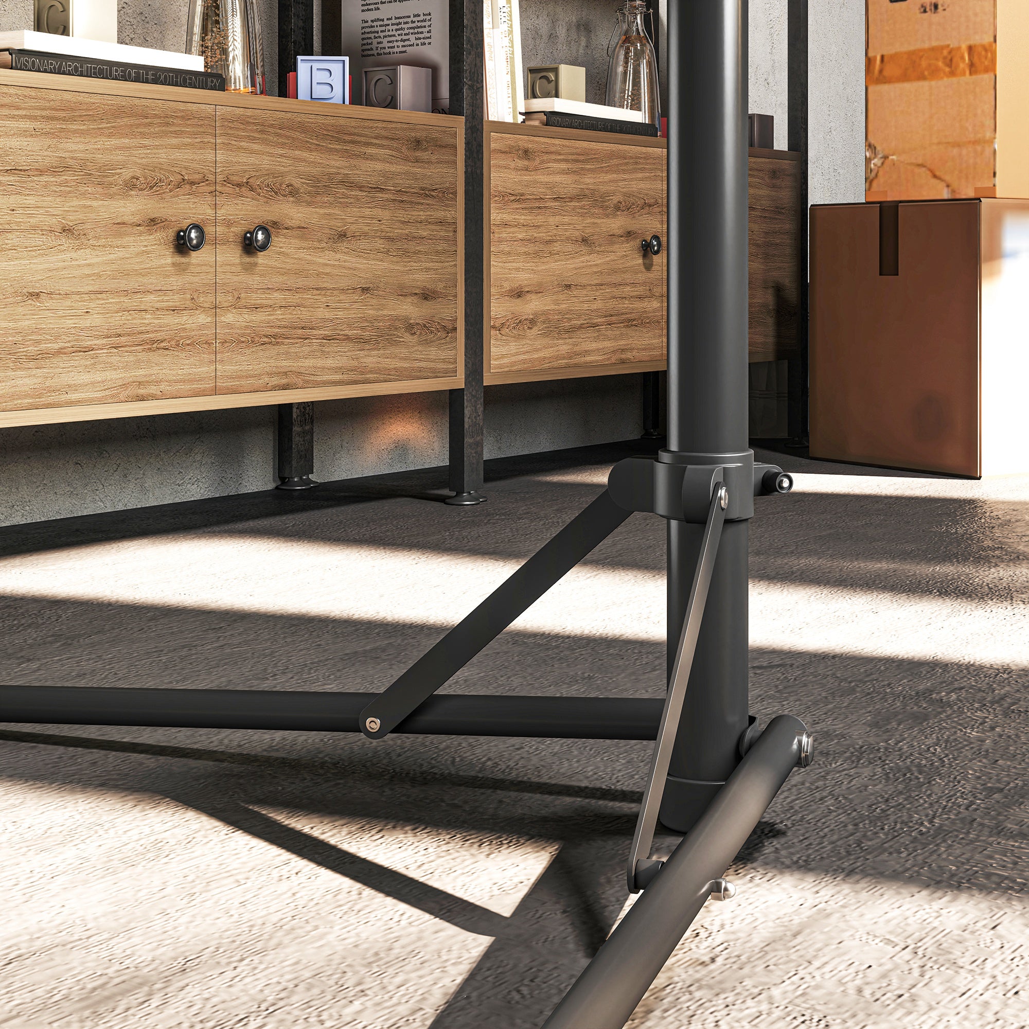 HOMCOM Fahrrad-Reparatur-Ständer, Halter für Fahrräder zum Warten und Reparieren, 40 kg belastbar, höhenverstellbar, Schwarz