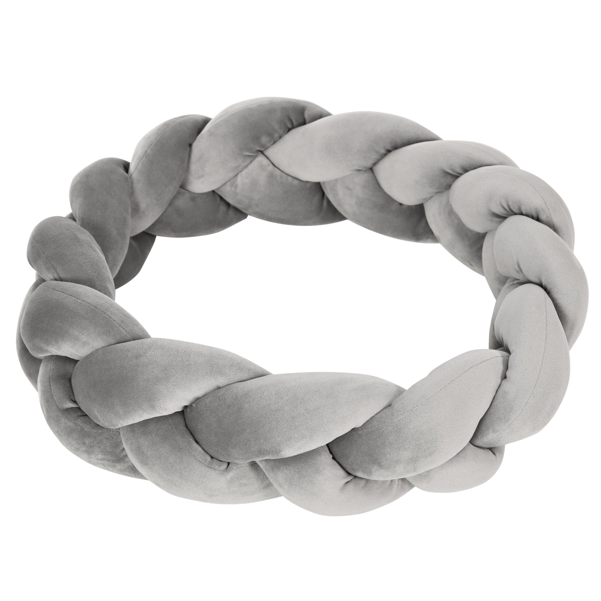 PawHut Haustierbett inkl. Kissen, Katzenbett, Hundekorb, waschbar, 55 cm x 55 cm x 14 cm, Grau