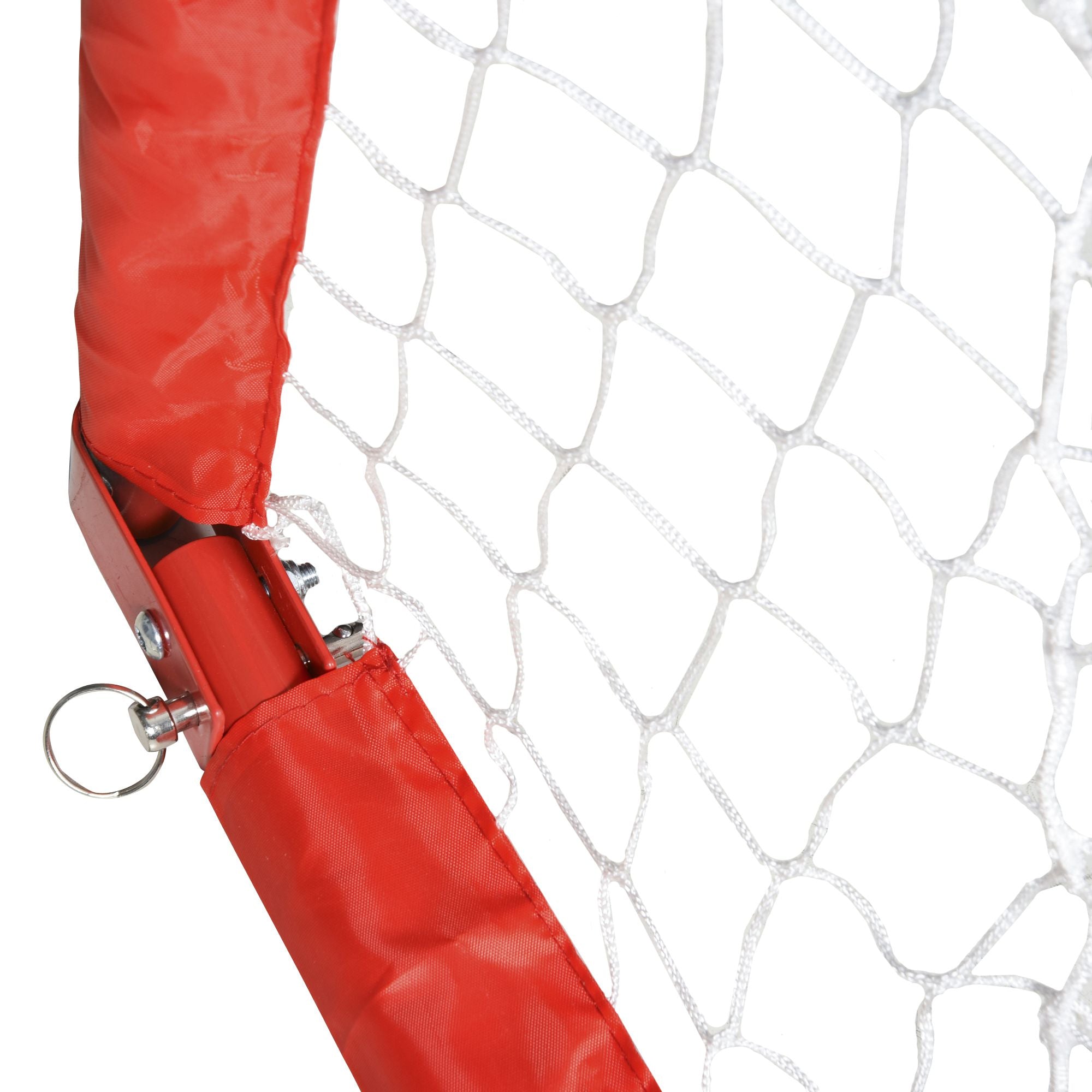 HOMCOM Fußballtor-Set, 2 klappbare Minitore, Metallrahmen, inkl. Werkzeug, 90 x 36 x 60 cm, Rot