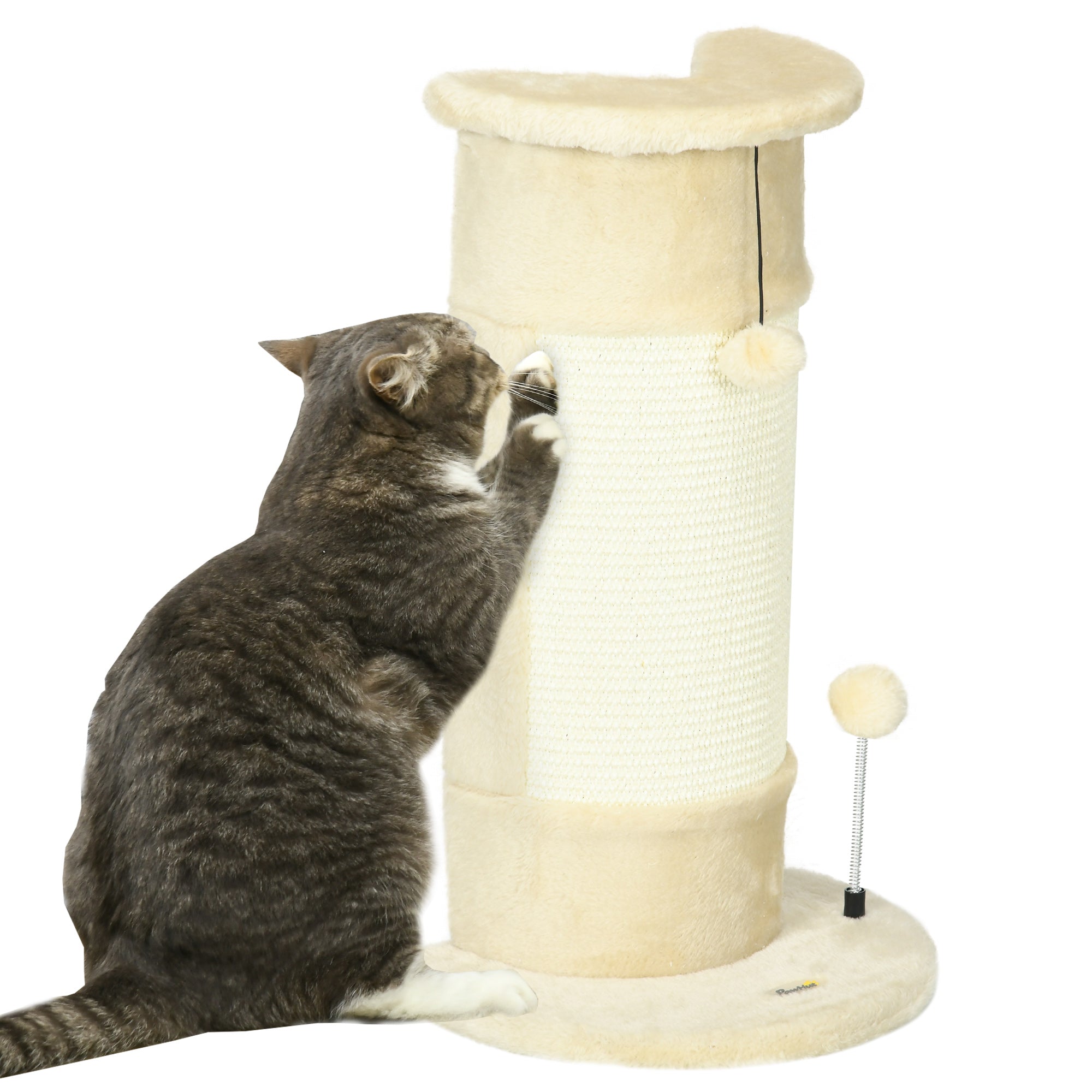 Arbre à chat PawHut avec jouets et 2 balles