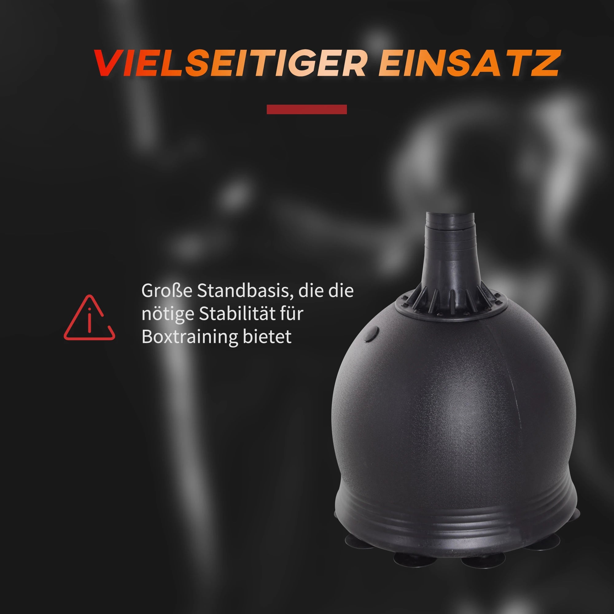 HOMCOM Boxsack Stehend 165cm Erwachsene Freistehender Heavy Duty Standboxsack mit Saugnapf-Basis Boxpartner Boxing Trainer Geeignet für Profis und Anfänger Schwarz