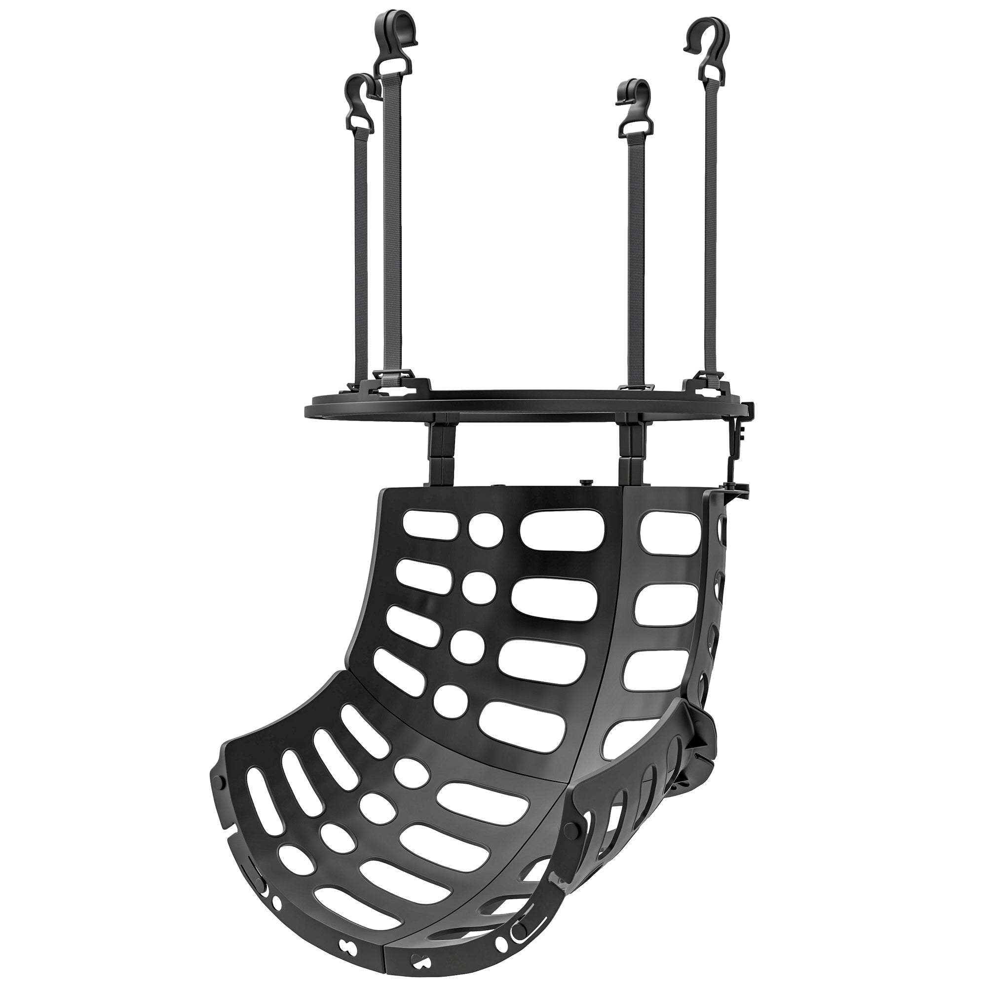 SPORTNOW Basketball-Rebounder, höhenverstellbar, 360° drehbar, Kunststoff, 35,6L x 35,6B x 75,5H cm, Schwarz
