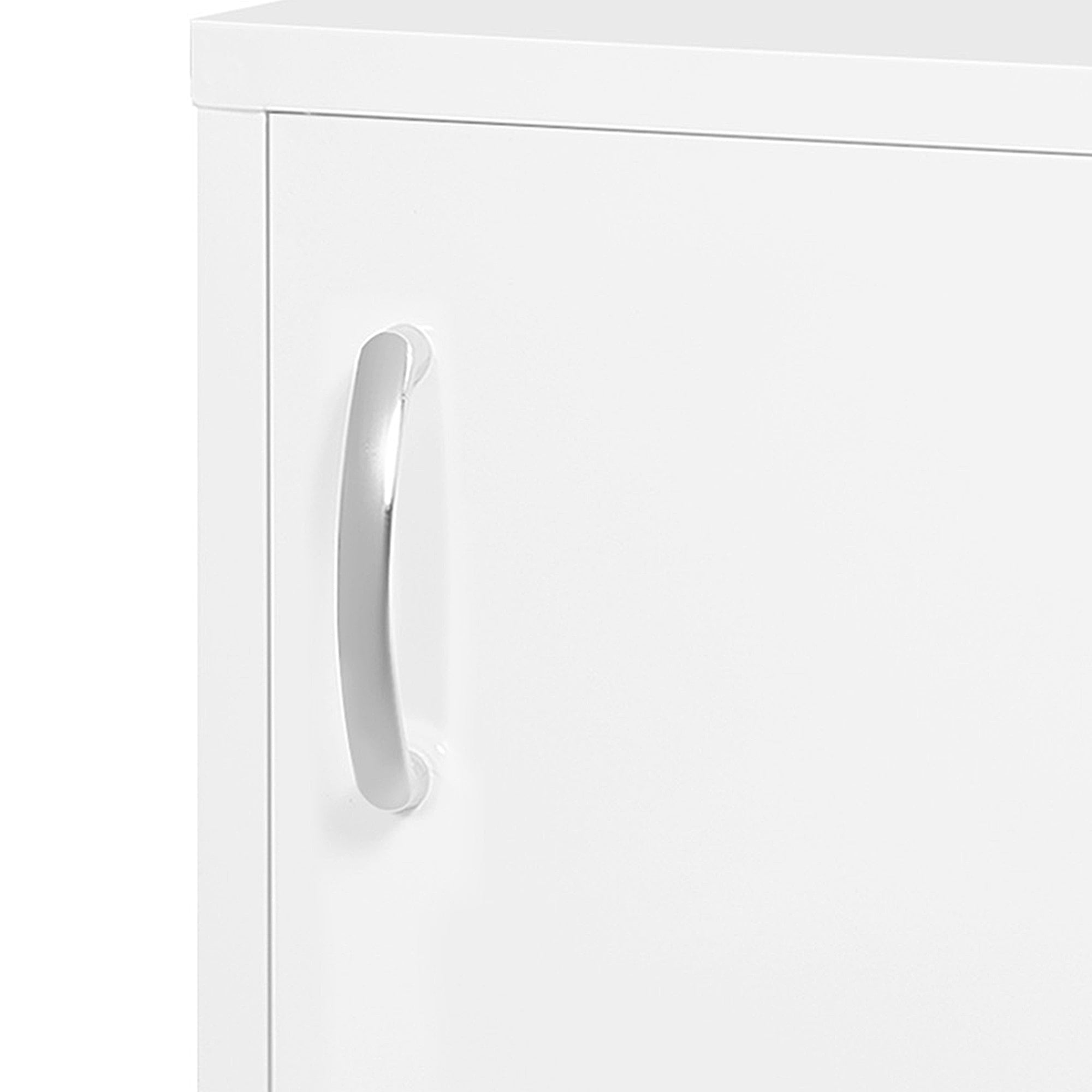 kleankin Medizinschrank, 3 Fächer, abschließbar, mit Rezeptfach, stabiles Stahlgehäuse, weiß, 40 x 15 x 53,5 cm