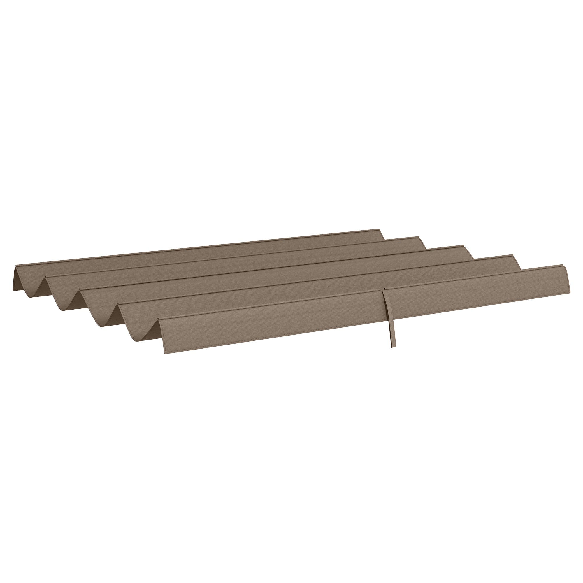 Outsunny Ersatzdach für 2,85 x 2 m Gartenpavillon, ausziehbar, einfache Montage, Polyester, Kaffee