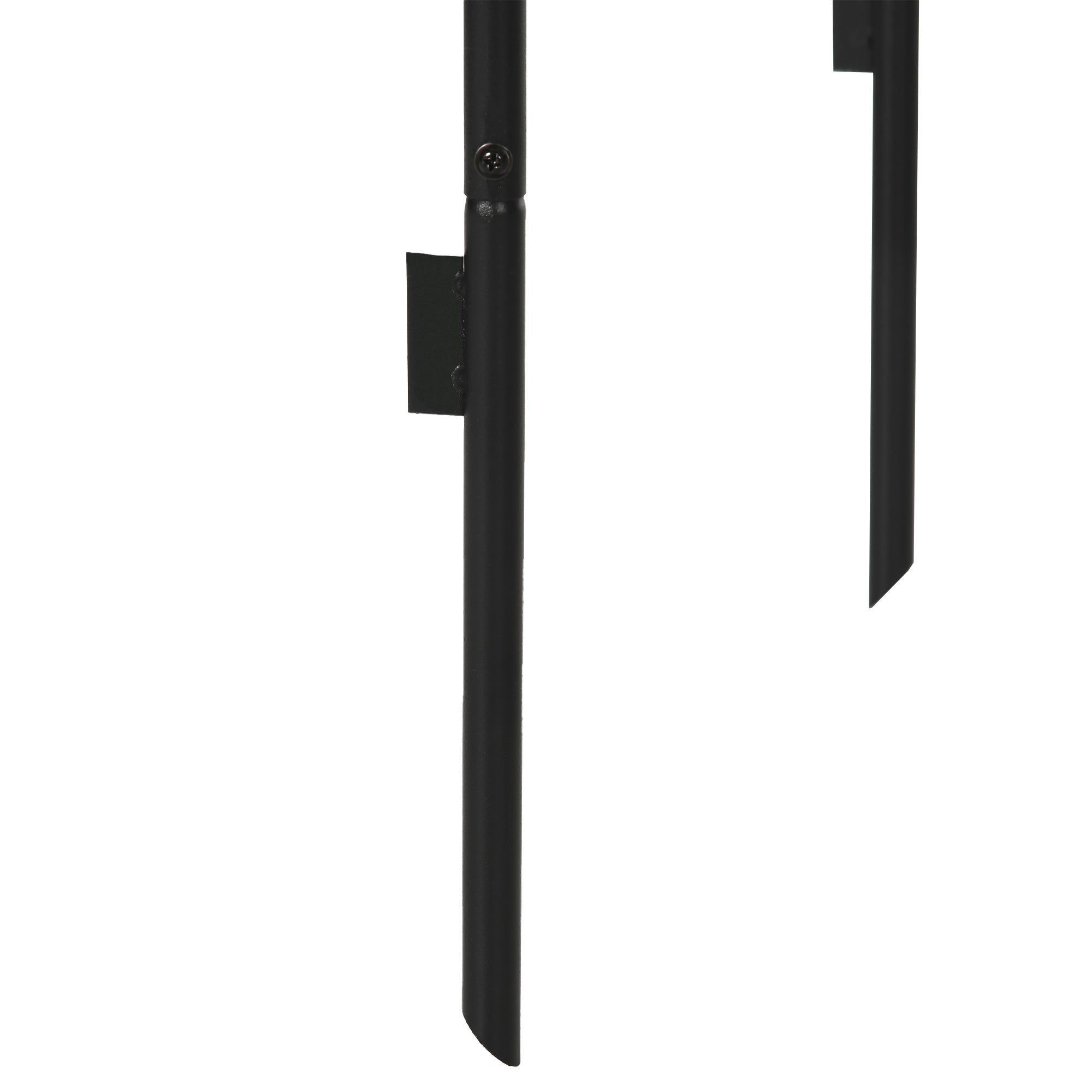 Outsunny Gartenbogen, Rosenbogen, Rankbogen, Rosenspalier Metall, schwarz, 1,40 x 0,40 x 2,40 m