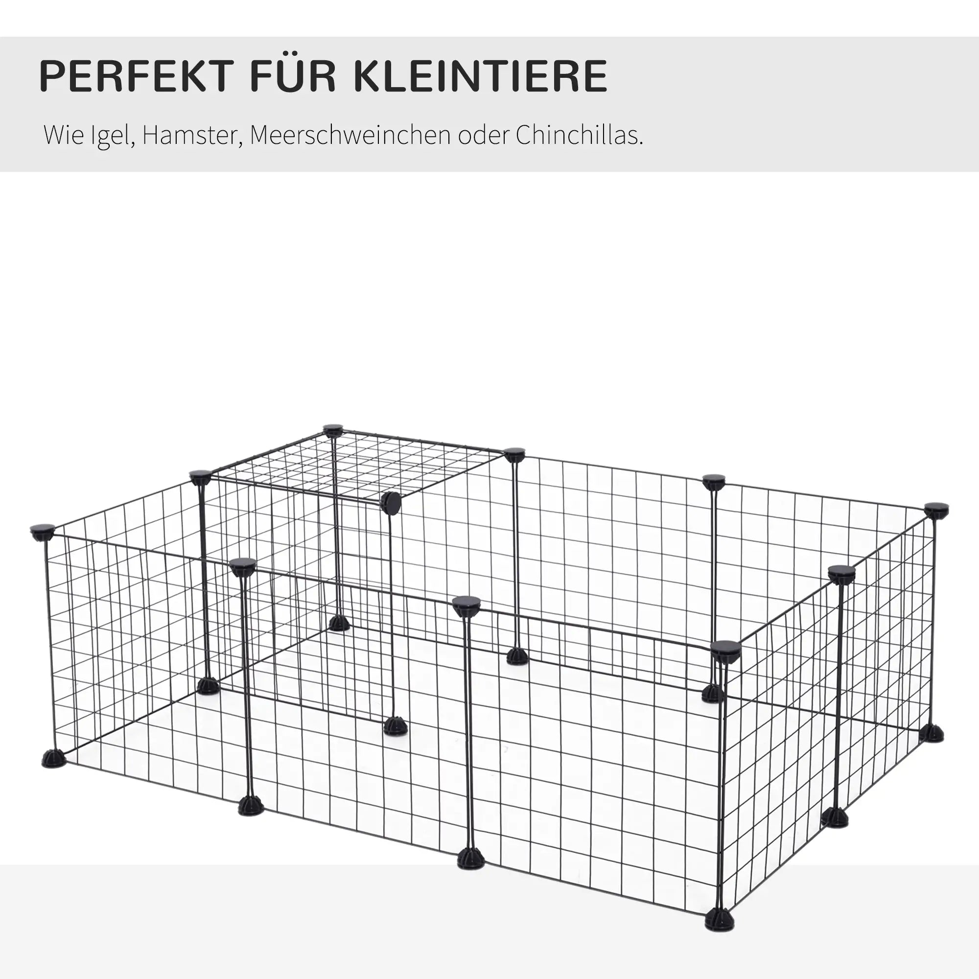 PawHut Freilaufgehege Kleintier flexibel vielseitig einsetzbar