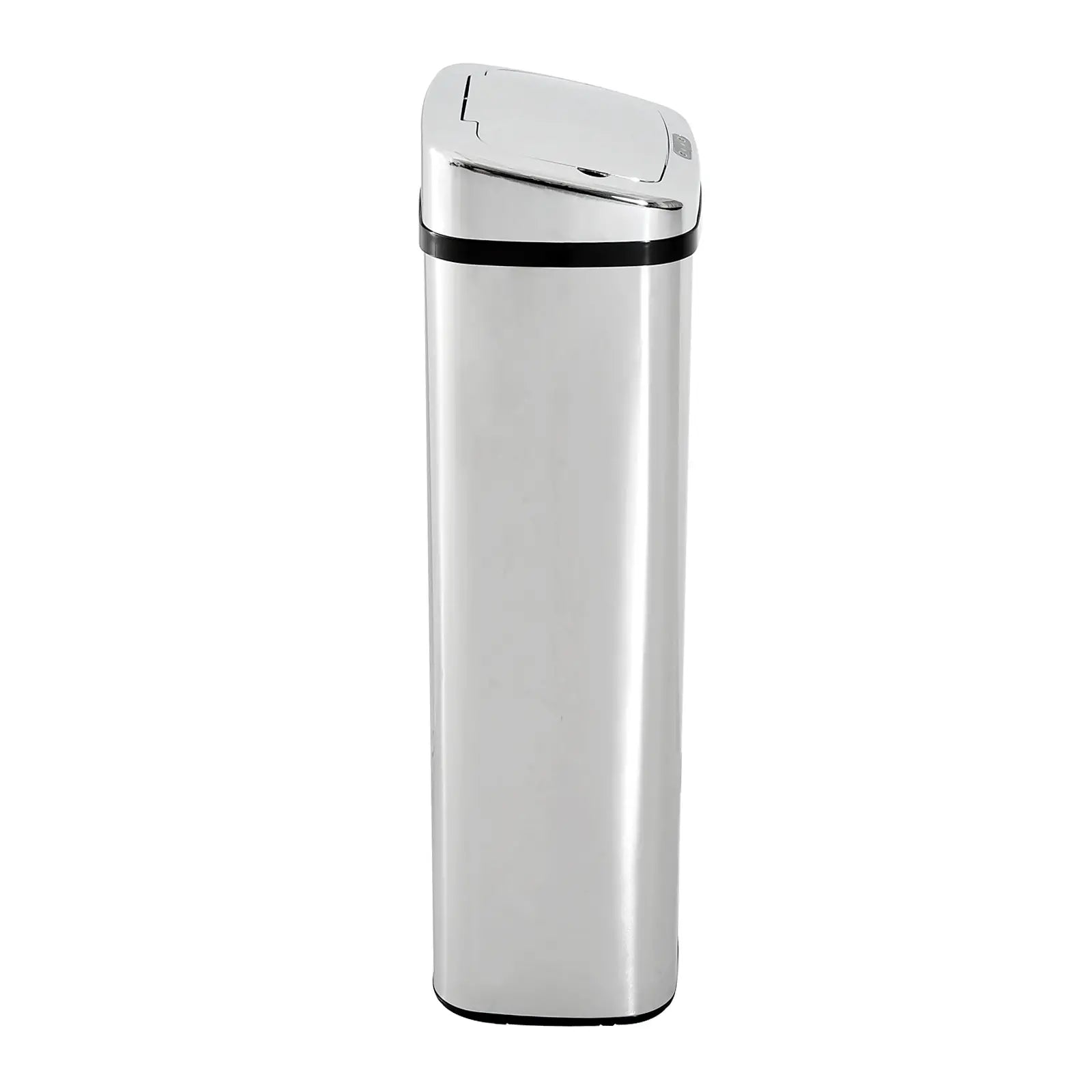 HOMCOM Sensor Mülleimer 50L Automatik Mülleimer mit Bewegungssensor, Wasserdichter Abfalleimer für Büro, Schlafzimmer, Küchen Edelstahl Silber
