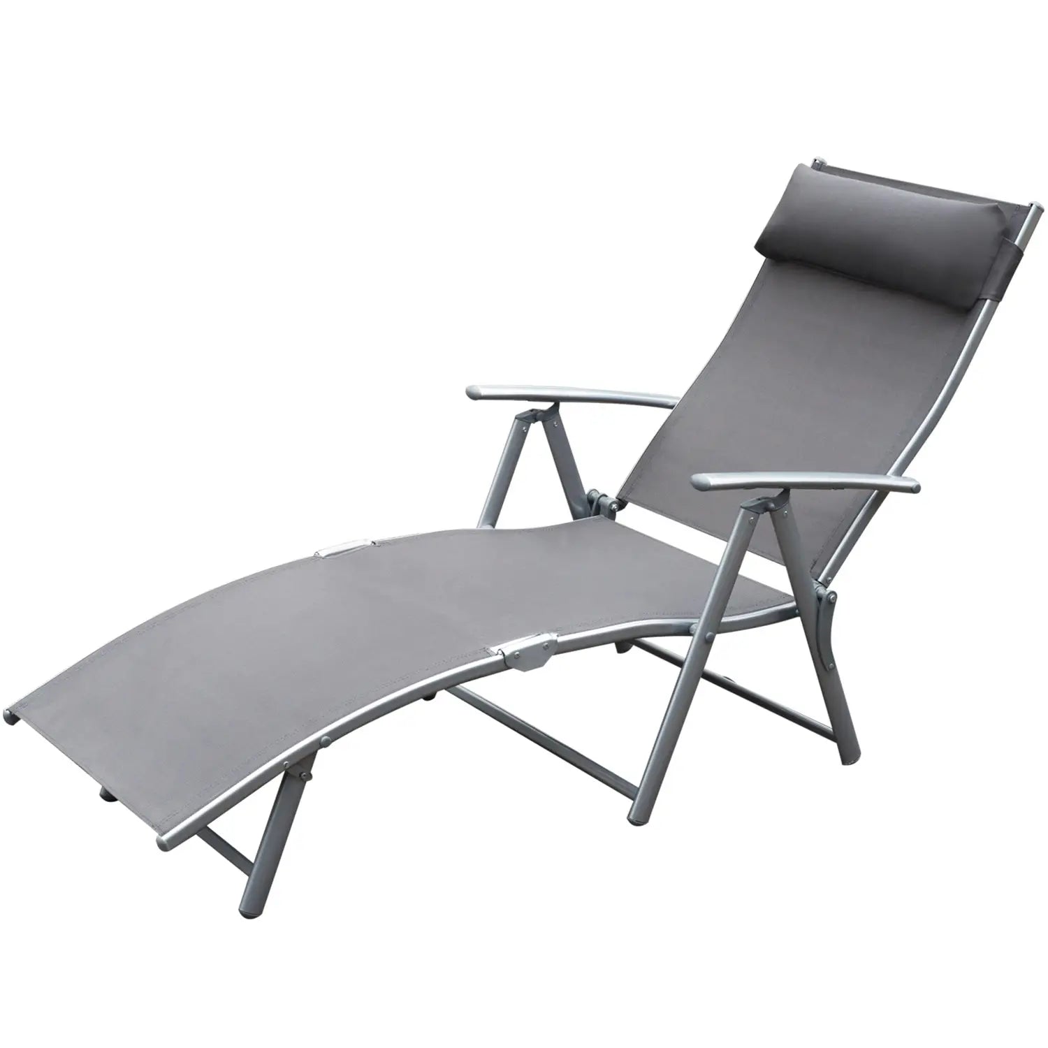 Outsunny Sonnenliege klappbar verstellbar mit Kissen Outdoor
