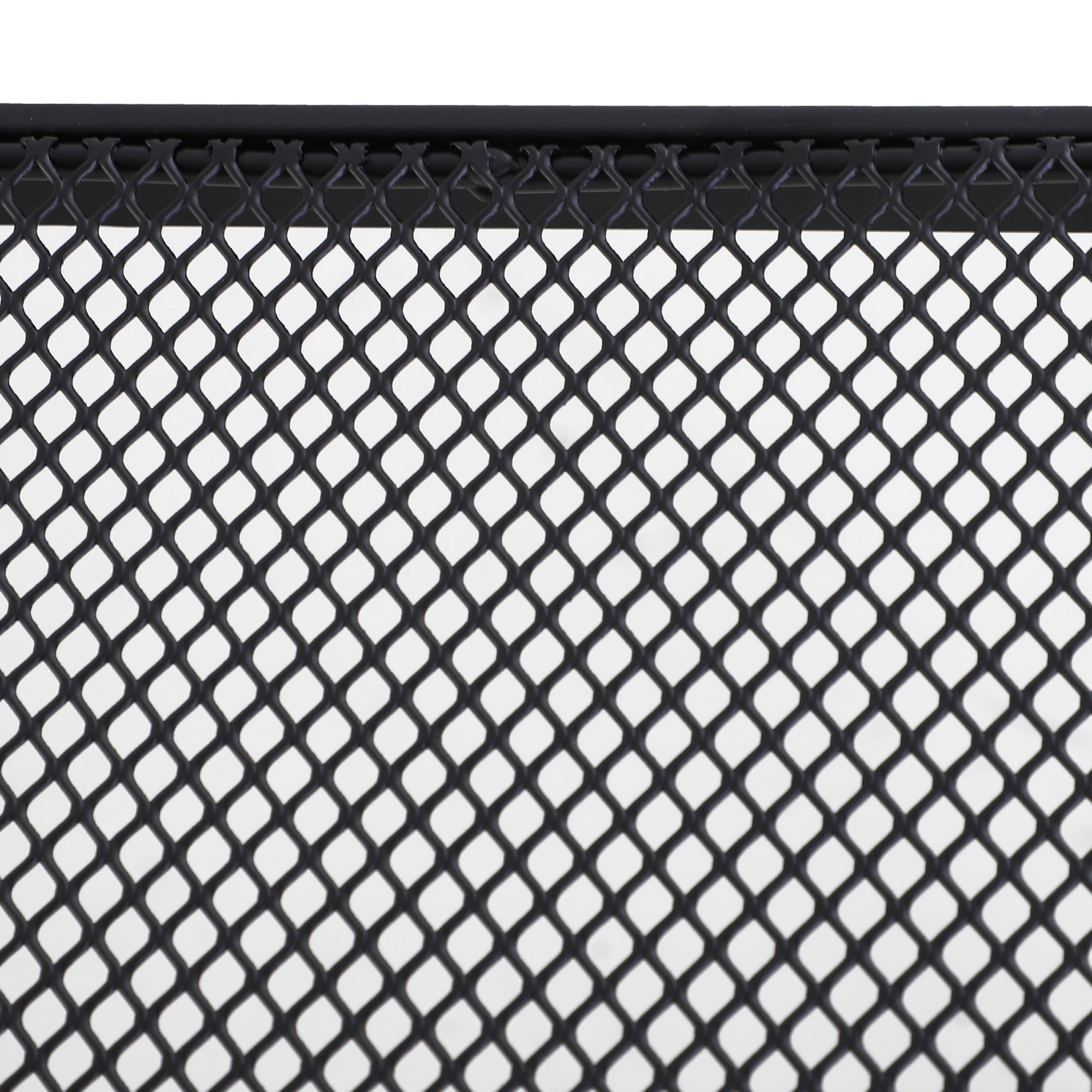 Outsunny Garten Couchtisch, Beistelltisch, Gartentisch, Kaffeetisch, Metall, Schwarz, Terrasse, 45 x 45 x 50 cm