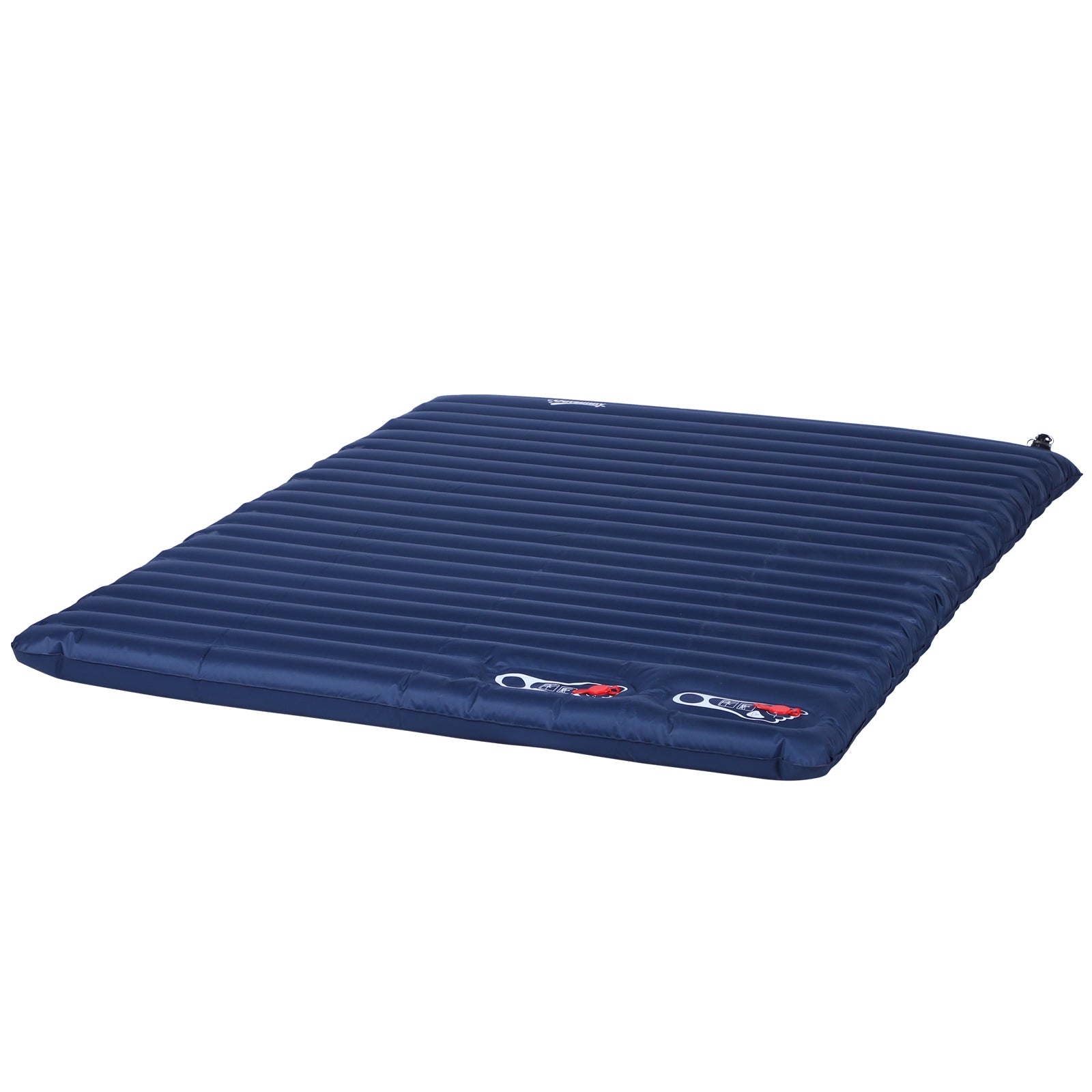 Outsunny Luftmatratze 2 Personen Selbstaufblasend Isomatte Luftbett mit Integrierter Pumpe Aufblasbare Matratze Gästematratze Gästebett Schlafmatte für Camping Heimgebrauch 195 x 138 x 10 cm