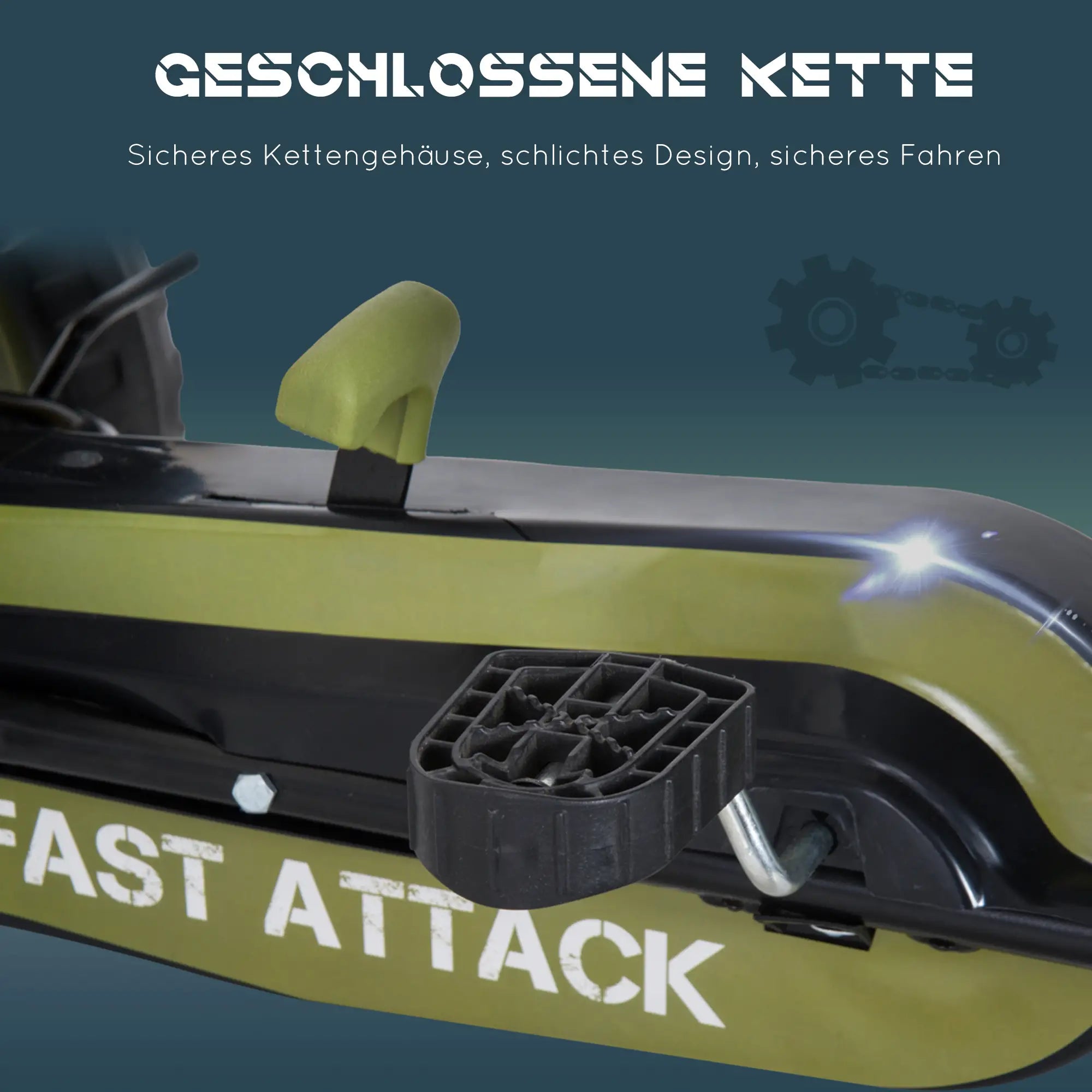 HOMCOM Go Kart Tretauto Tretfahrzeug mit Handbremse Kinderfahrzeug Kettcar Tretfahrzeug mit Verstellbarem Sitz ab 3 Jahren Grün 105 x 54 x 61cm