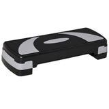 HOMCOM Aerobic-Stepper 3-stufig höhenverstellbar 80 x 31 x 20 cm Schwarz+Hellblau+Grau, 80cm x 31cm x 20cm, 80cm x 31cm x 20cm