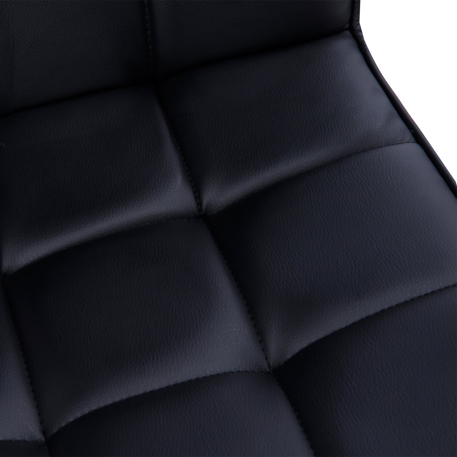 HOMCOM Bürostuhl im Retrodesign, höhenverstellbar, 5 Rollen, 52,5 cm x 54 cm x 99 cm, Schwarz
