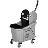 HOMCOM Reinigungswagen 36?L Grau
