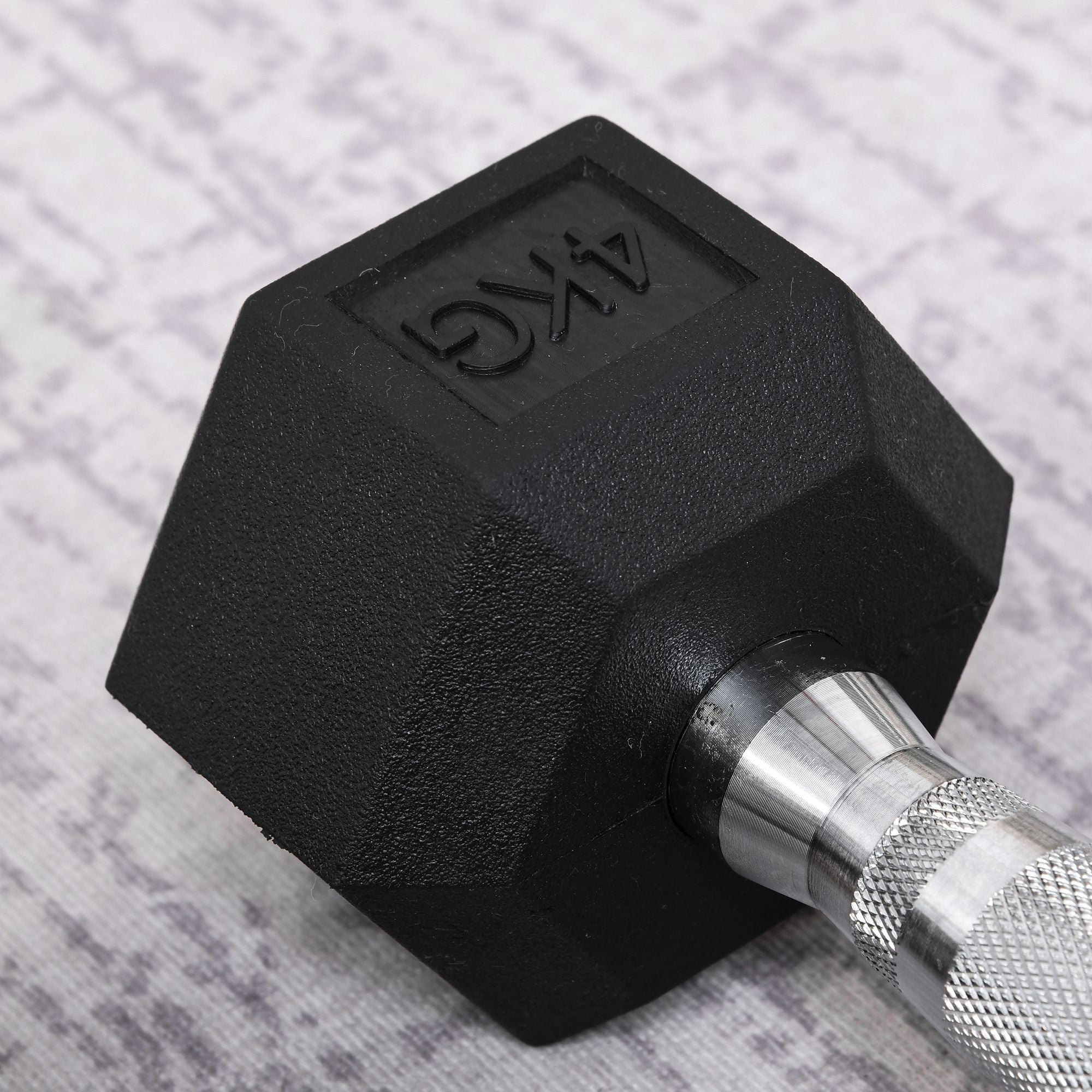 HOMCOM Hantelset, 2er Set Hanteln mit gerändeltem Griff, Kurzhantelset aus Gusseisen, 2 x 4 kg, Kurzhanteln für Männer und Frauen, Dumbbell Set für Zuhause, Fitnessstudio, Krafttraining