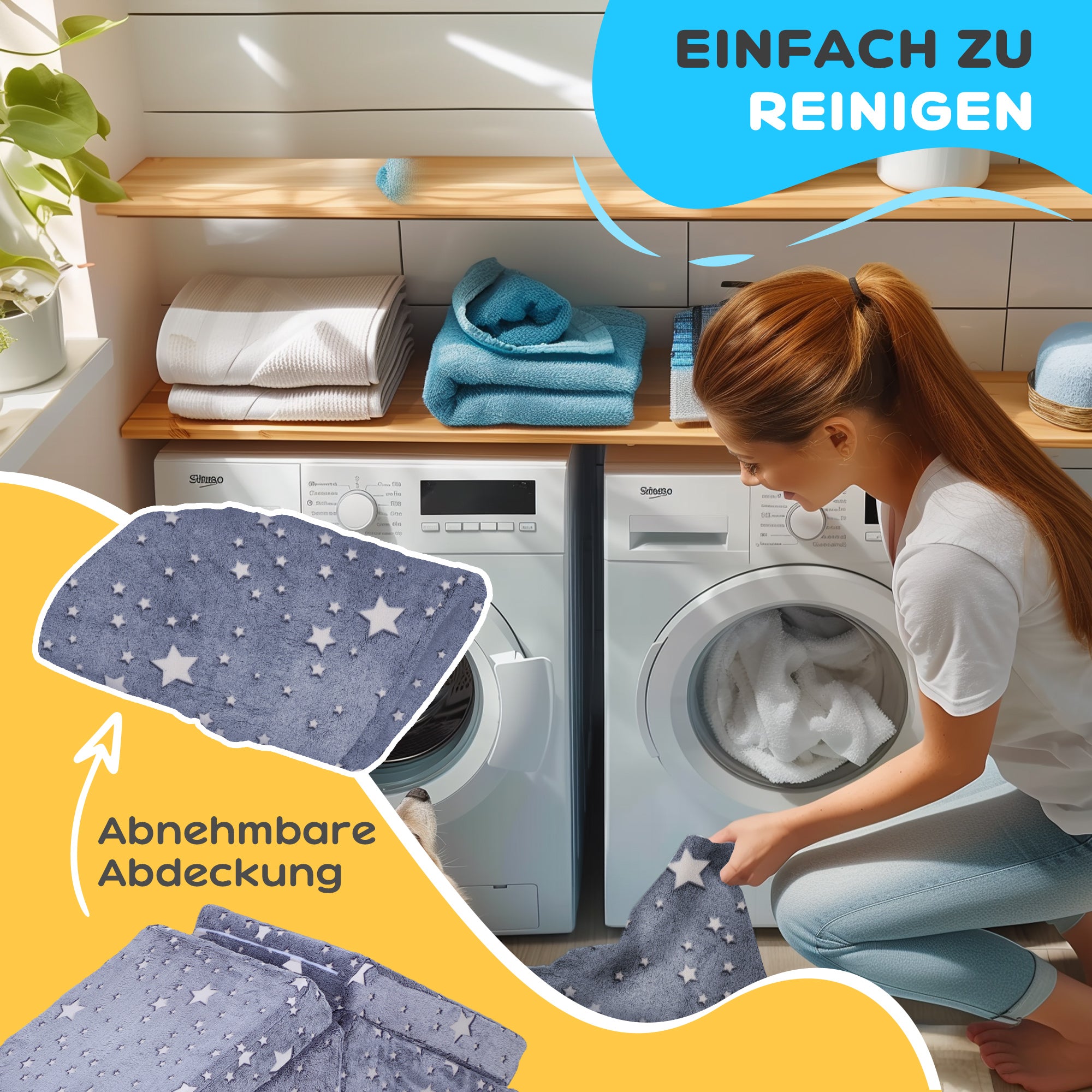 AIYAPLAY Modulares Spielsofa-Set für Kinder, 5-teilig, Treppe, Matratze, Pony- und Sternenmuster, leuchtet im Dunkeln, Grau