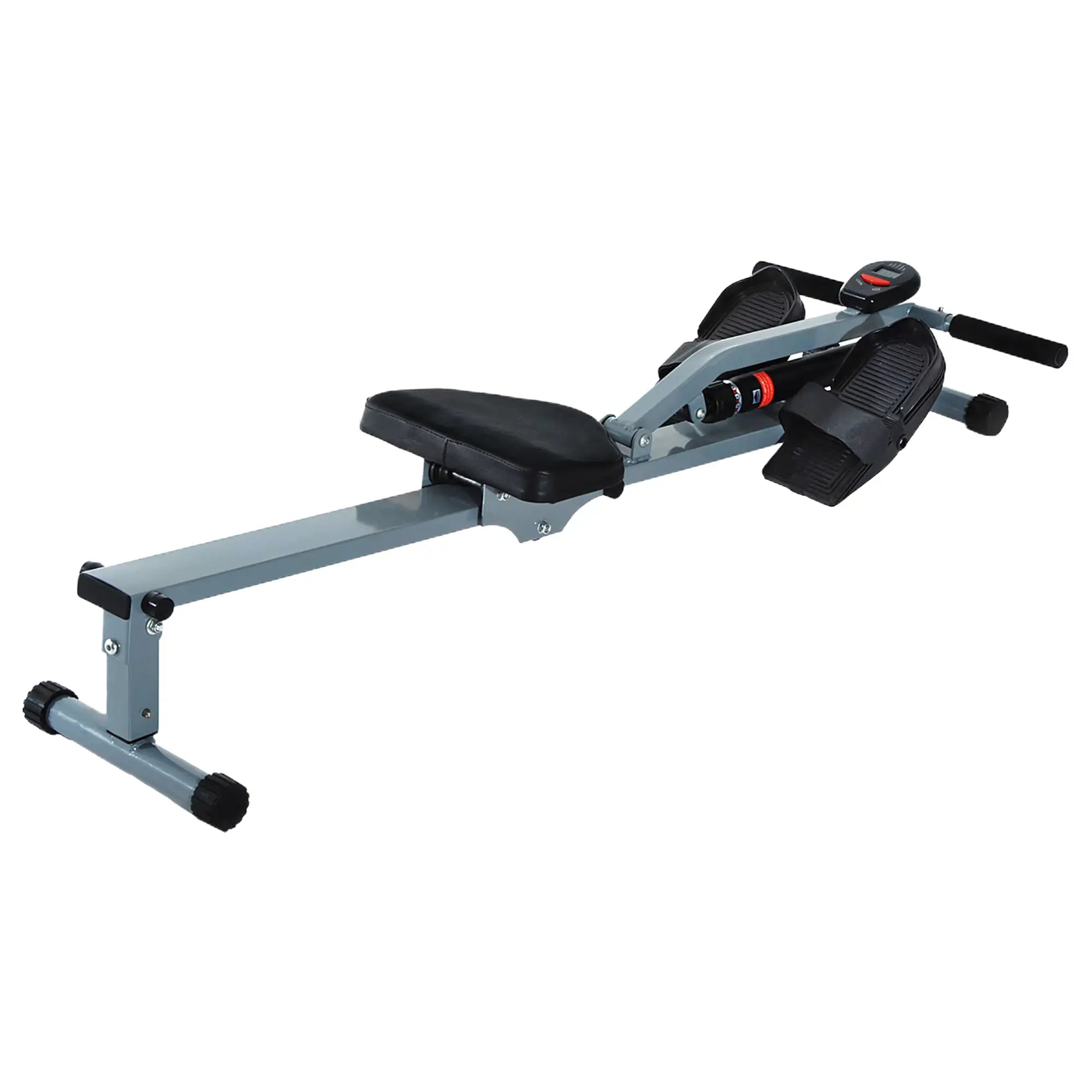 HOMCOM Rudergerät Heimtrainer mit LCD-Display, verstellbarer Widerstand