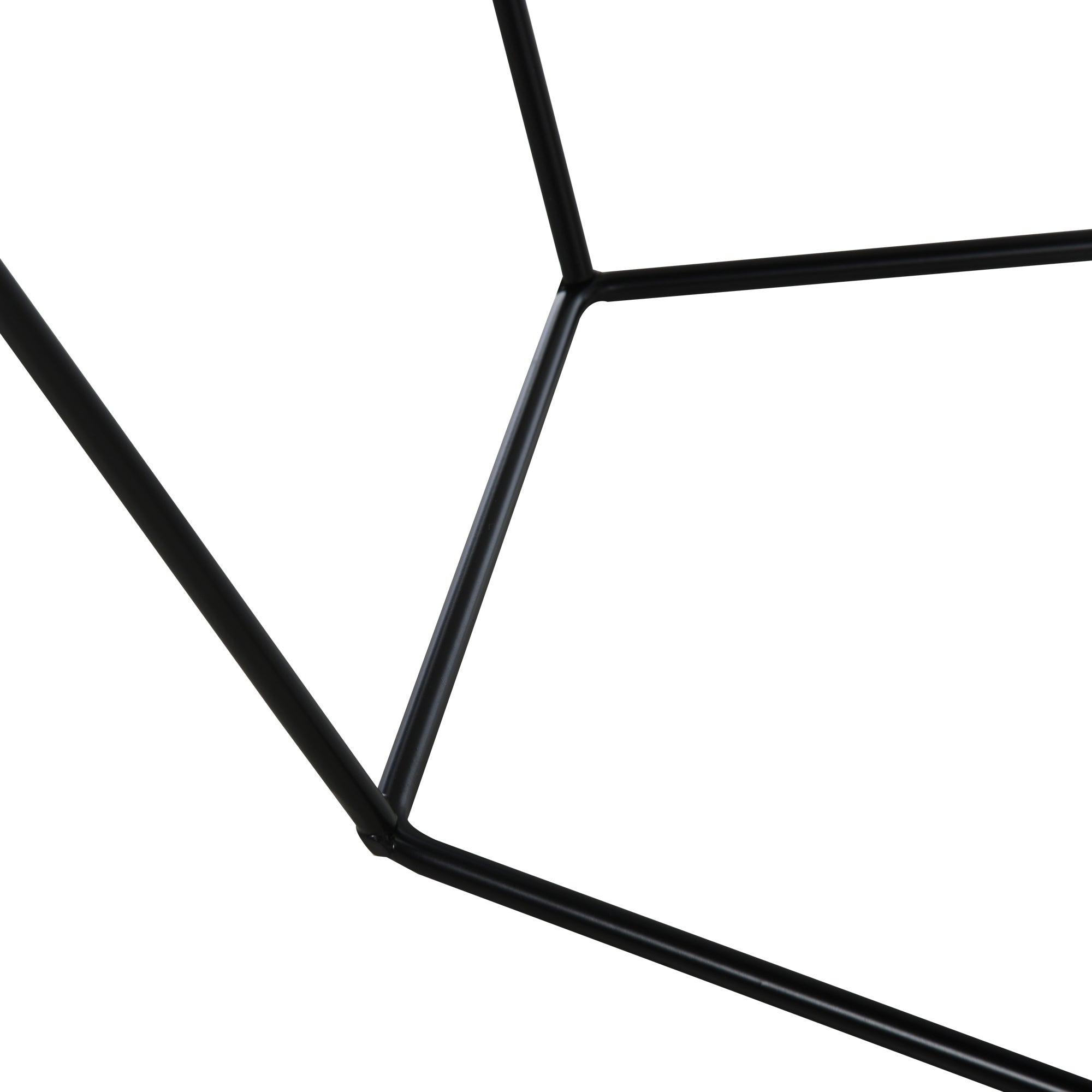 HOMCOM Couchtisch im Industrie-Design, Couchtisch, Metalltisch, Schwarz