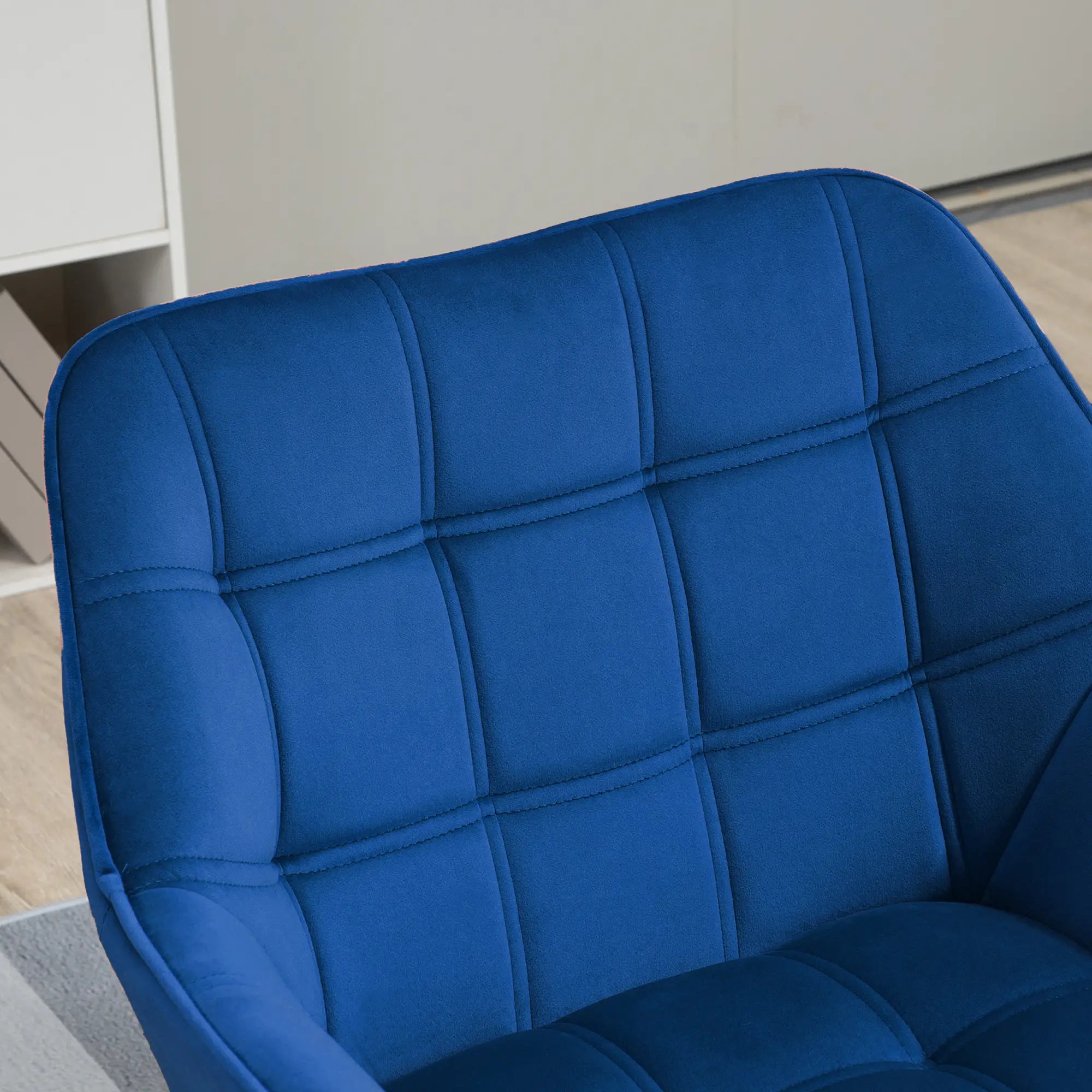 HOMCOM Polsterstuhl Skandi-Design kräftige Farben Blau