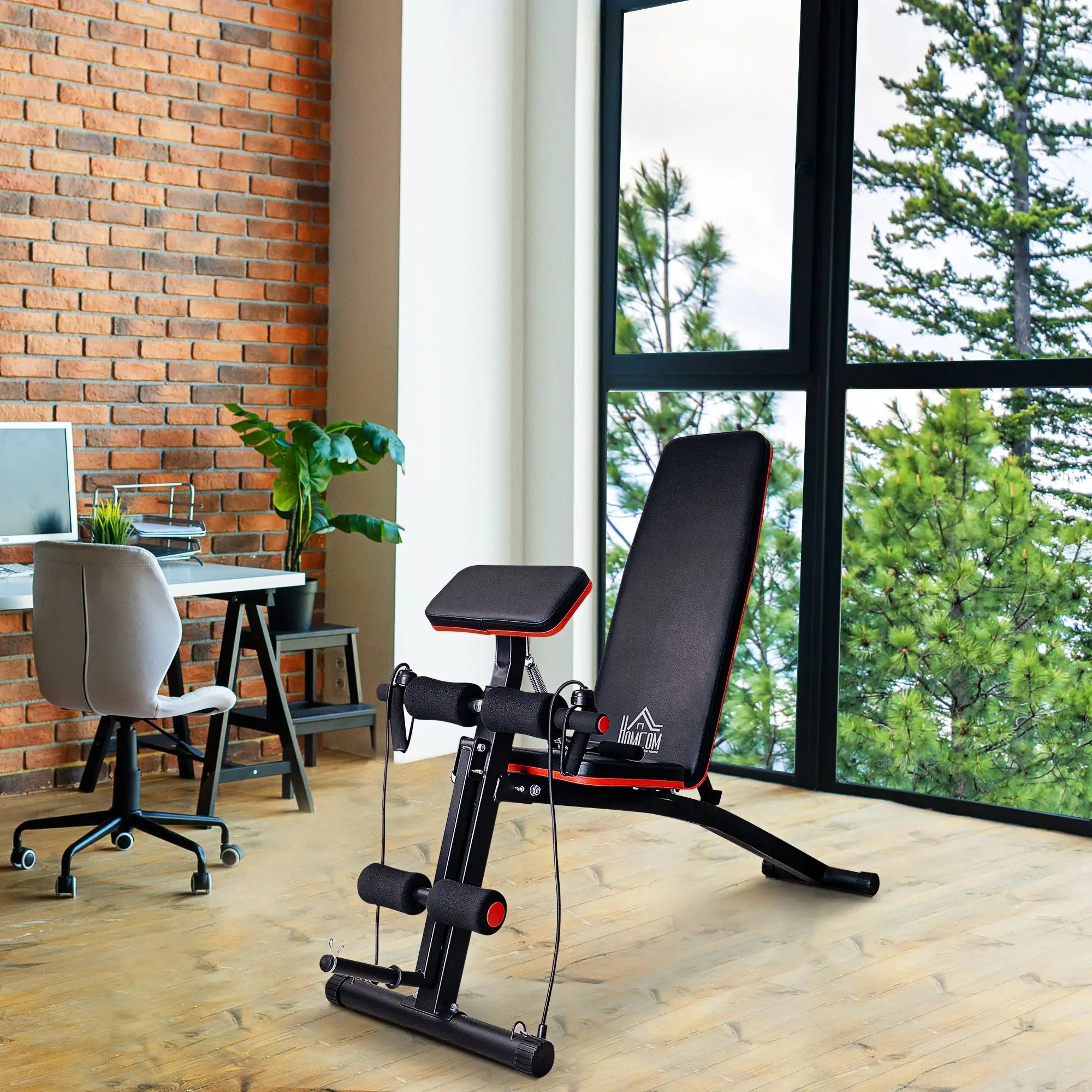 Banc de musculation HOMCOM – Station de musculation multifonctionnelle