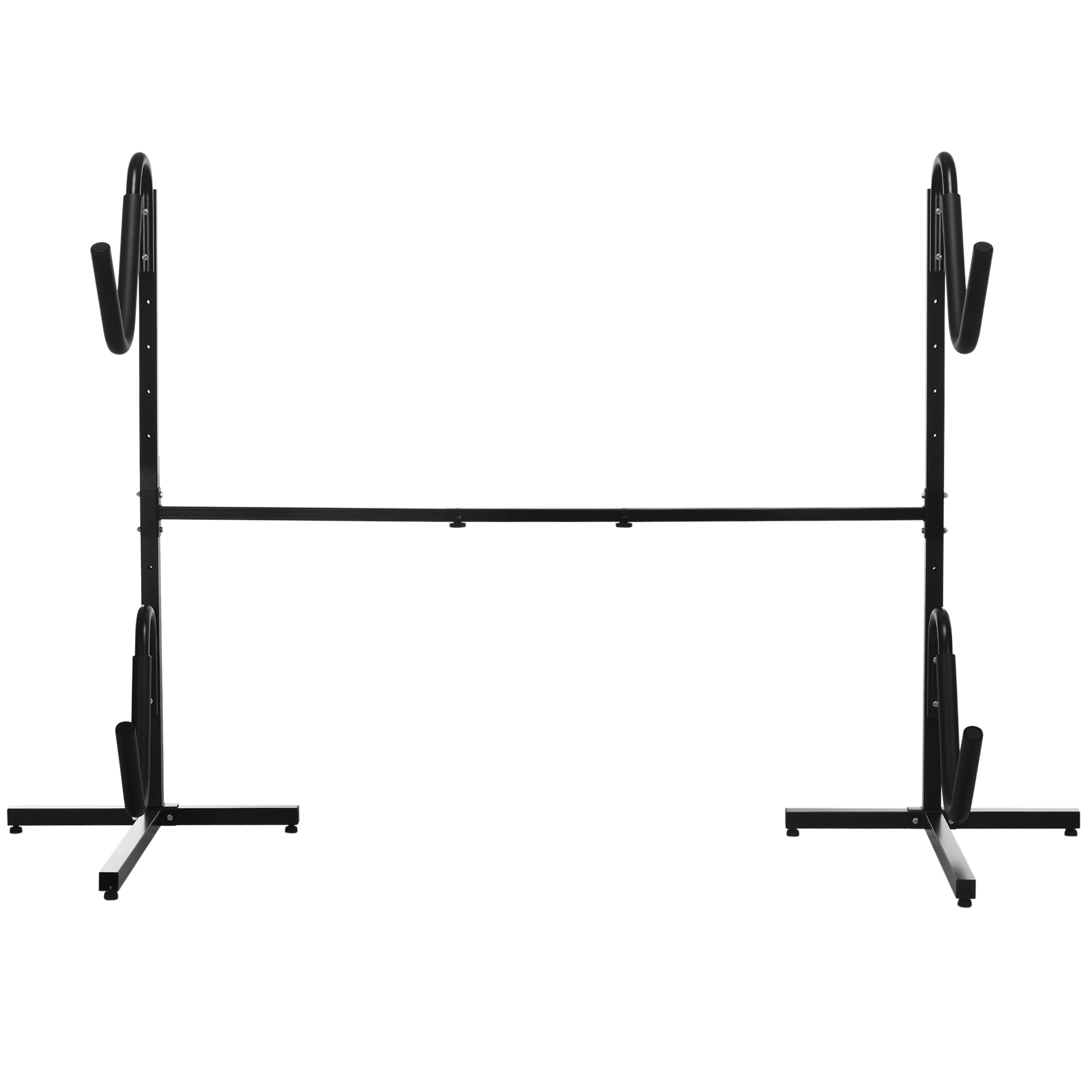 SPORTNOW Halterung für 2 Kajaks, Surfboards, Stand-Up-Paddles, Metallrahmen, breitenverstellbar 144-180 cm