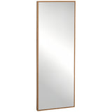 HOMCOM Wandspiegel, hoch, Kiefernholzrahmen, 45L x 125H x 4,8T cm, 45cm x 4,8cm x 125cm
