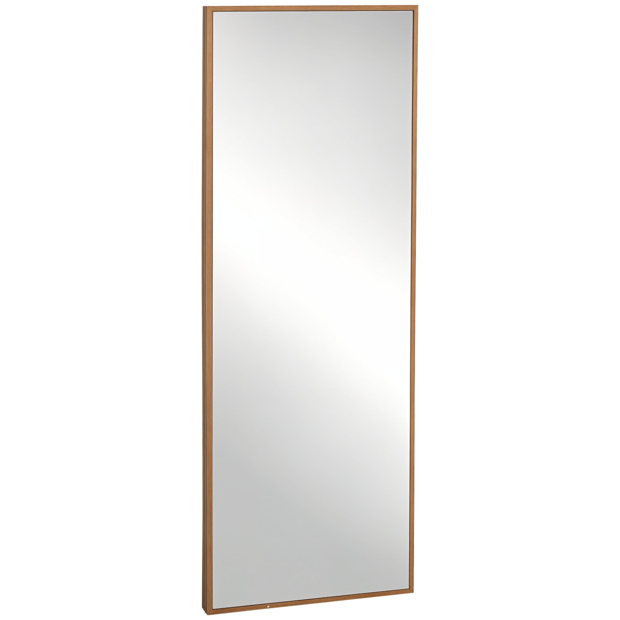 HOMCOM Wandspiegel, hoch, Kiefernholzrahmen, 45L x 125H x 4,8T cm
