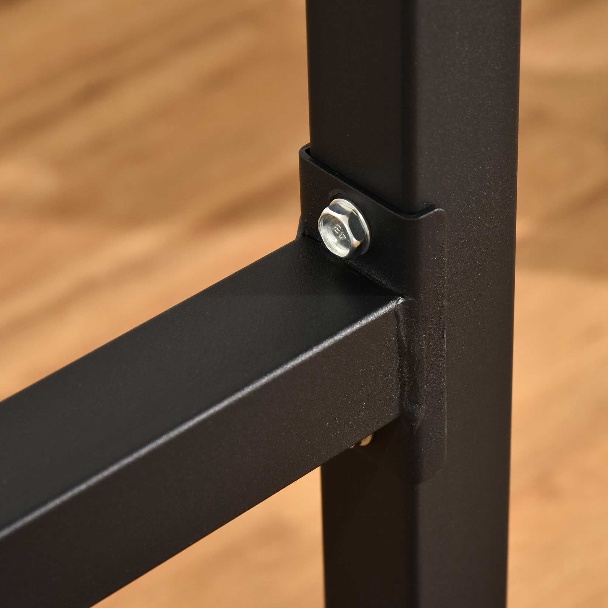HOMCOM Dipstation Dipständer Dip Dipper Stangen Ständer Bauchtrainer Rückentrainer Stahl bis 120 kg belastbar Fitnessgerät für Zuhause Krafttraining Schwarz