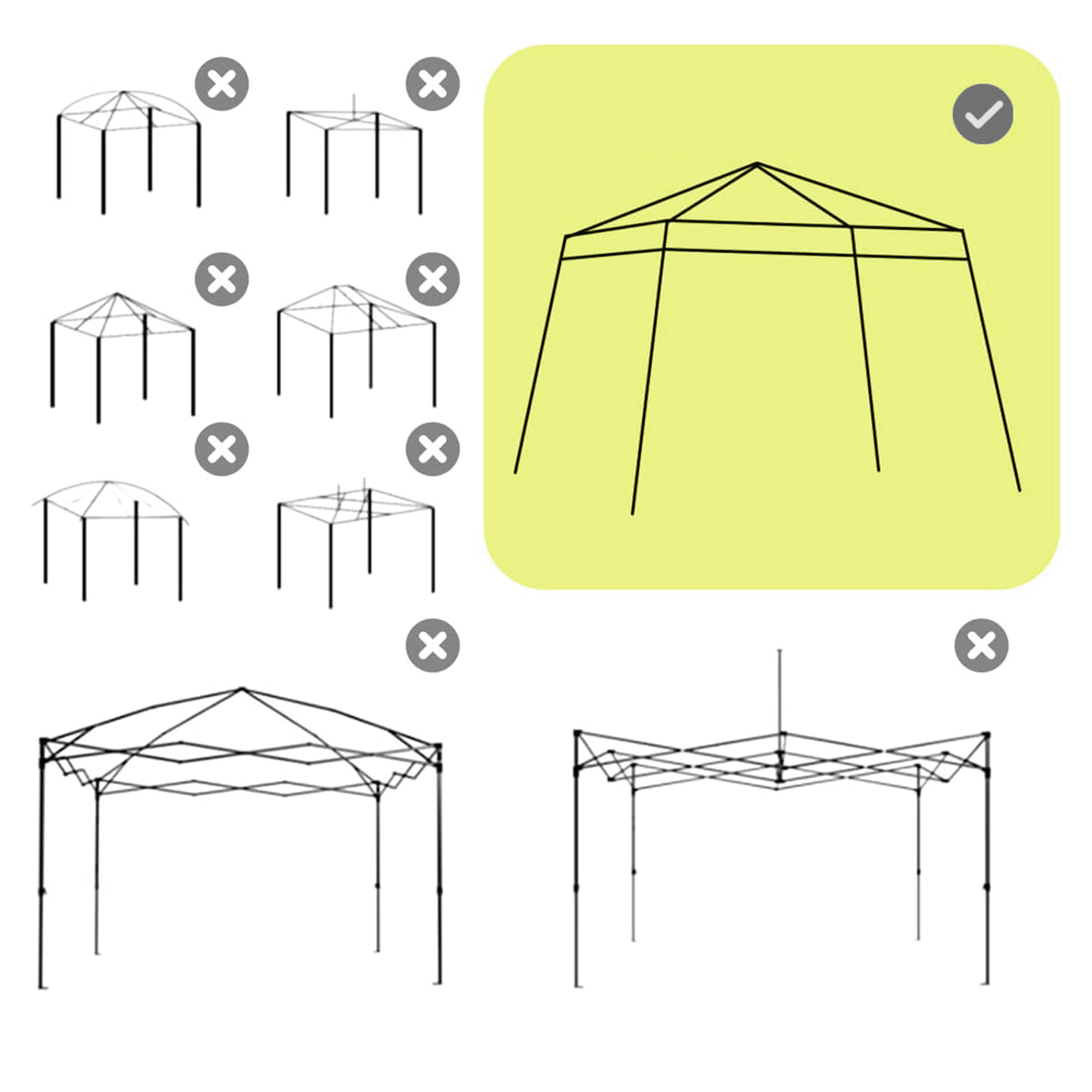 Outsunny Pavillon-Ersatzdach, Ersatzplane für 3 x 3 m Gartenpavillon, Gartenzeltdach-Ersatz, UPF50+, Oxford-Stoff, Hellgrau