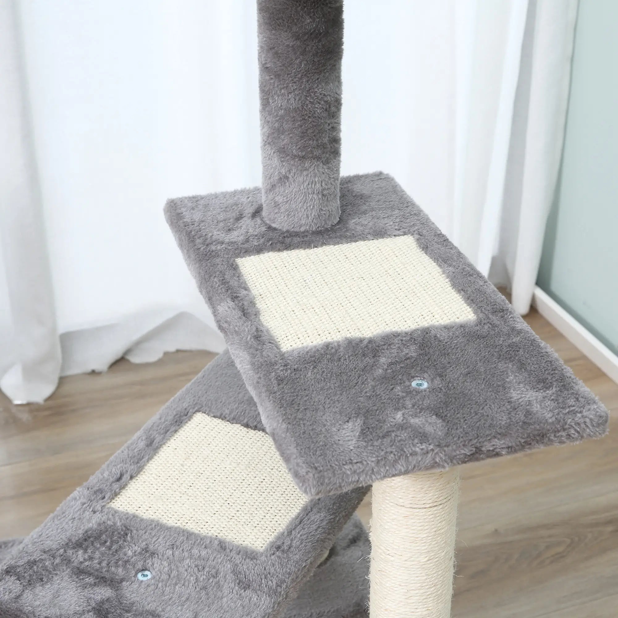 Arbre à chat robuste PawHut, capacité de charge 15 kg
