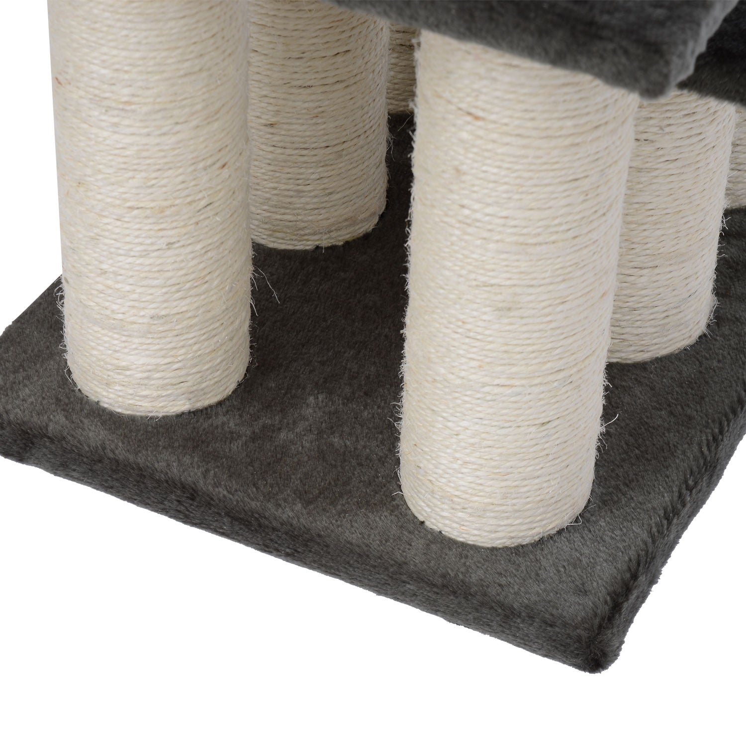 PawHut Hundetreppe 3 Stufen 34 cm Hoch Haustiertreppe für Hunde Katze Katzentreppe Hunderampe Einstiegshilfe für Bett, Sofa, Couch Dunkelgrau