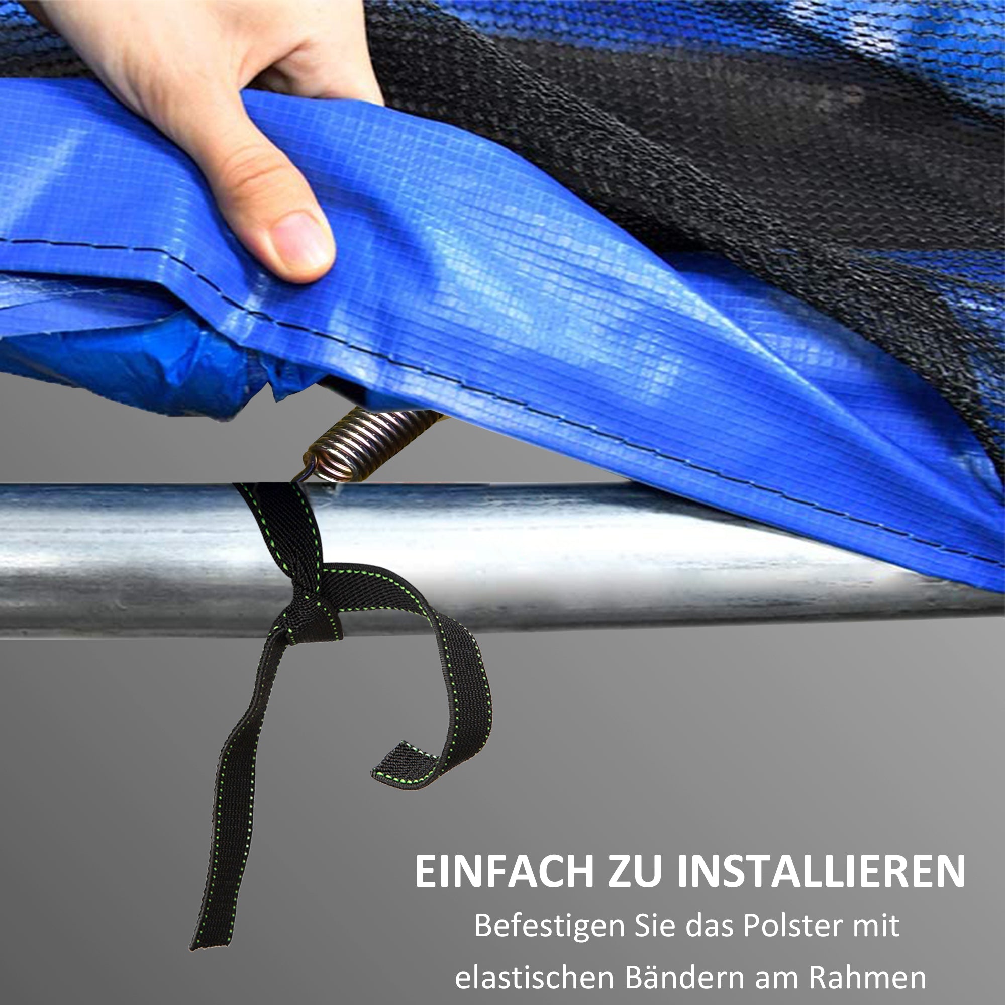 SPORTNOW Ersatz-Randabdeckung für Trampoline, wasserfest, reißfest, Ø244 cm, bunt