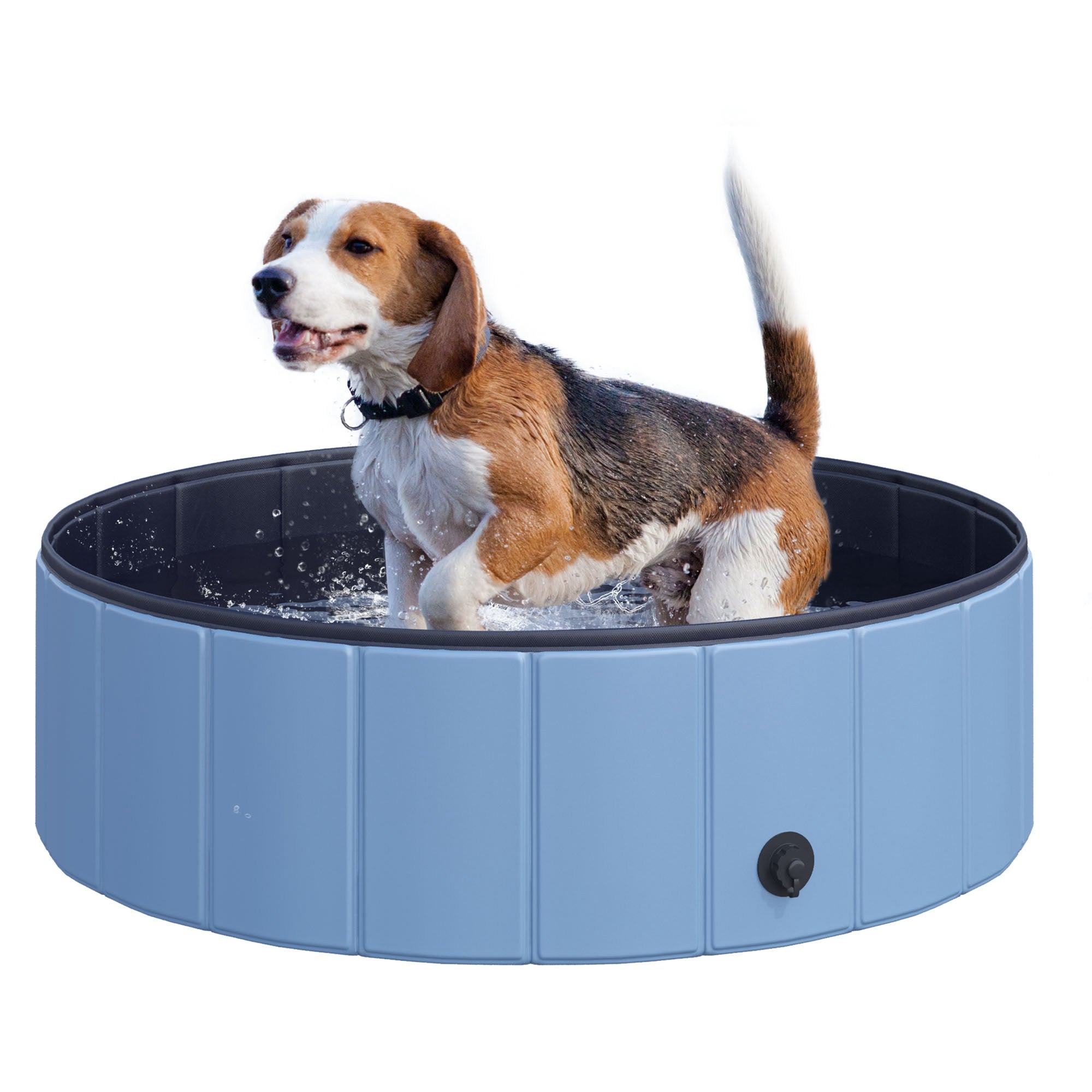 PawHut Hundepool faltbar vielseitig einsetzbar Holz