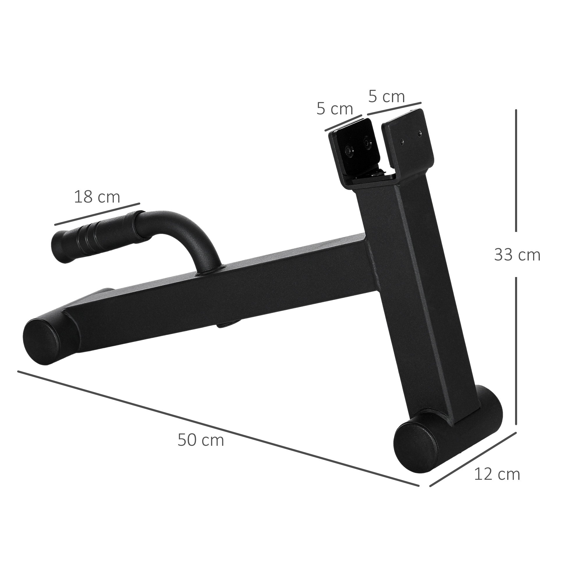 SPORTNOW Barbell Jack Deadlift Jack mit rutschfestem Griff Kreuzheben Langhantelheber 50 x 12 x 33 cm Schwarz