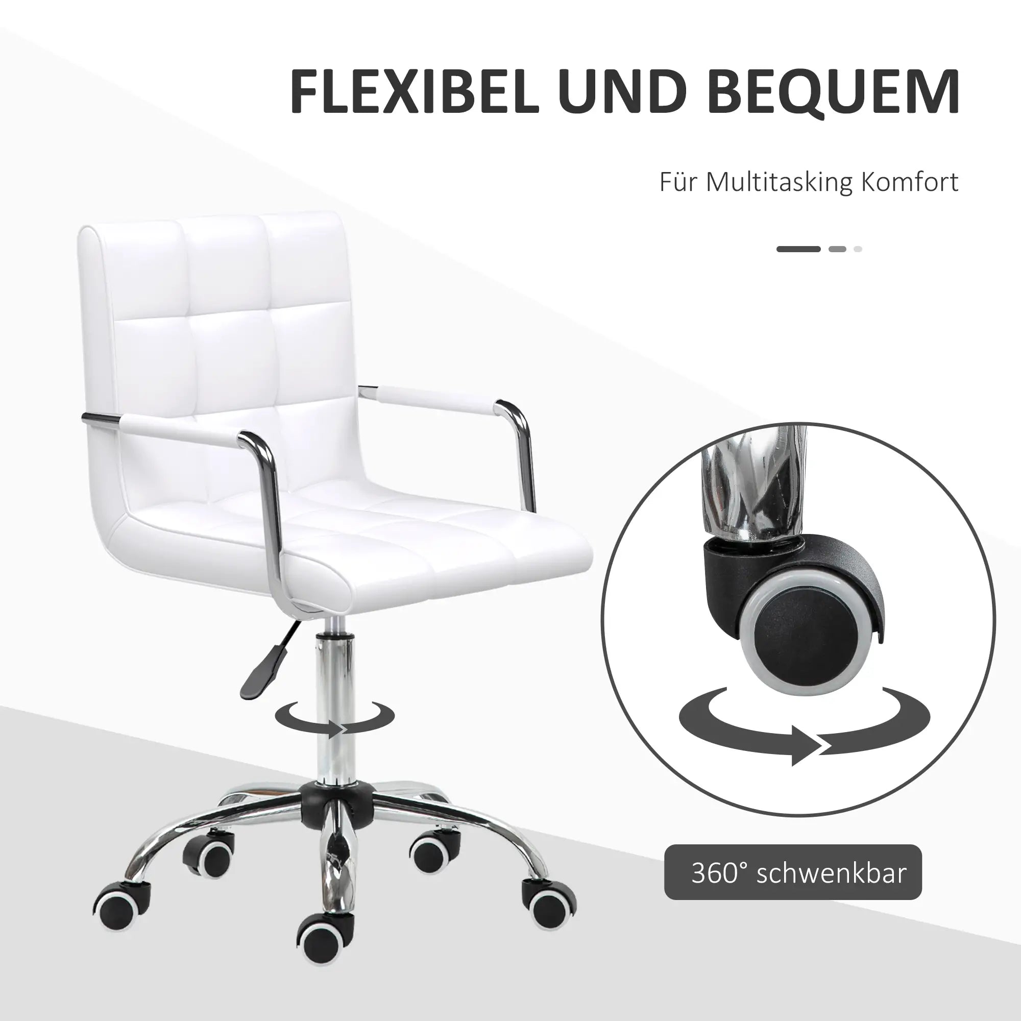 HOMCOM Office Chair – Height Adjustable