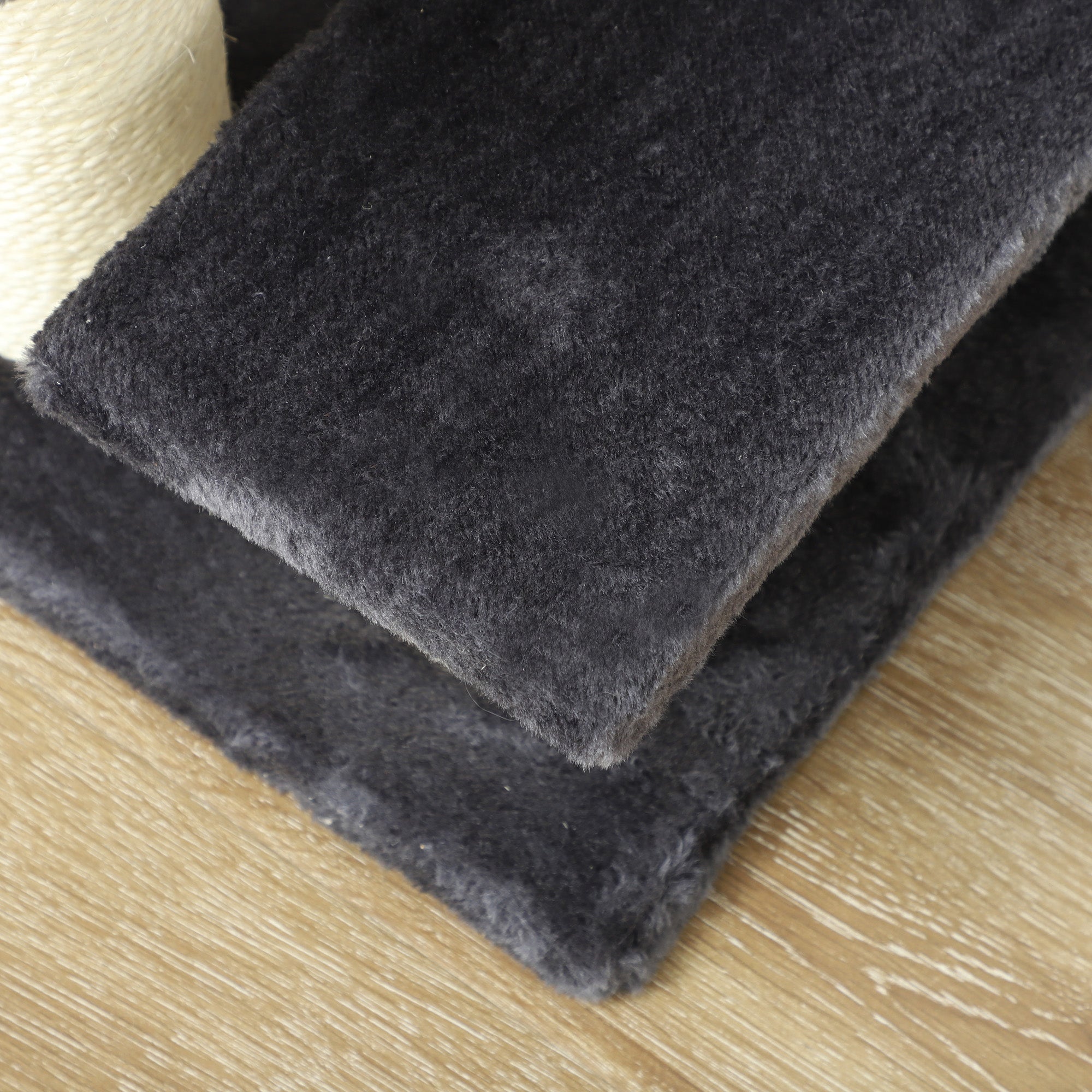PawHut Hundetreppe 4 Stufen 59 cm Hoch Haustiertreppe für Katze und Hunde Hunderampe Katzentreppe Einstiegshilfe für Bett, Sofa, Couch Grau