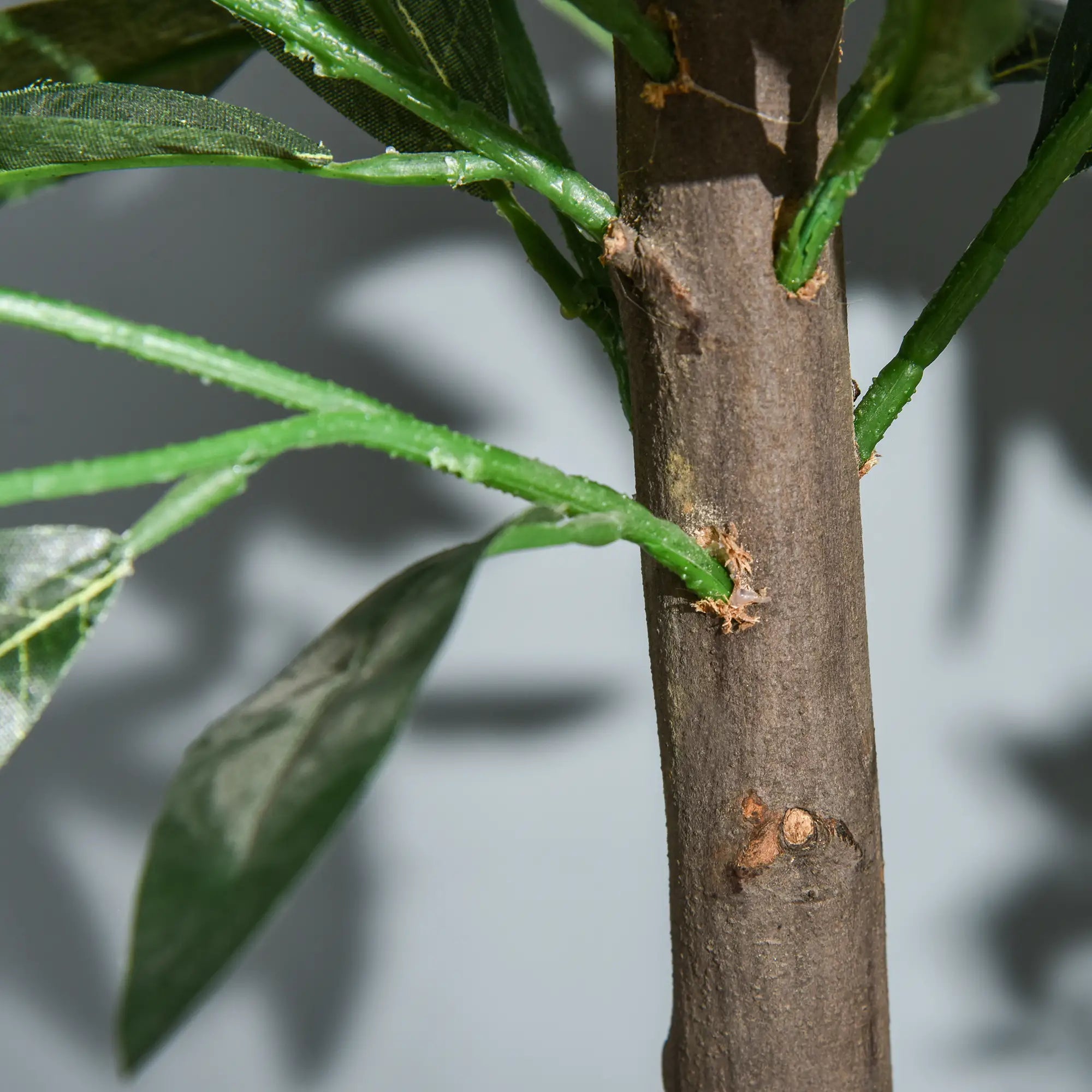 Outsunny 2er-Set Künstlicher Lorbeerbaum 90?cm im Zementtopf