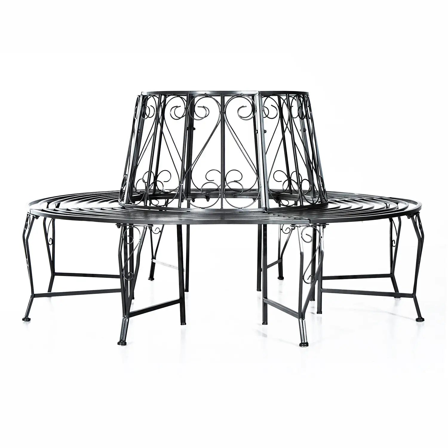 Banc d'arbre Outsunny banc rond banc de jardin 360°
